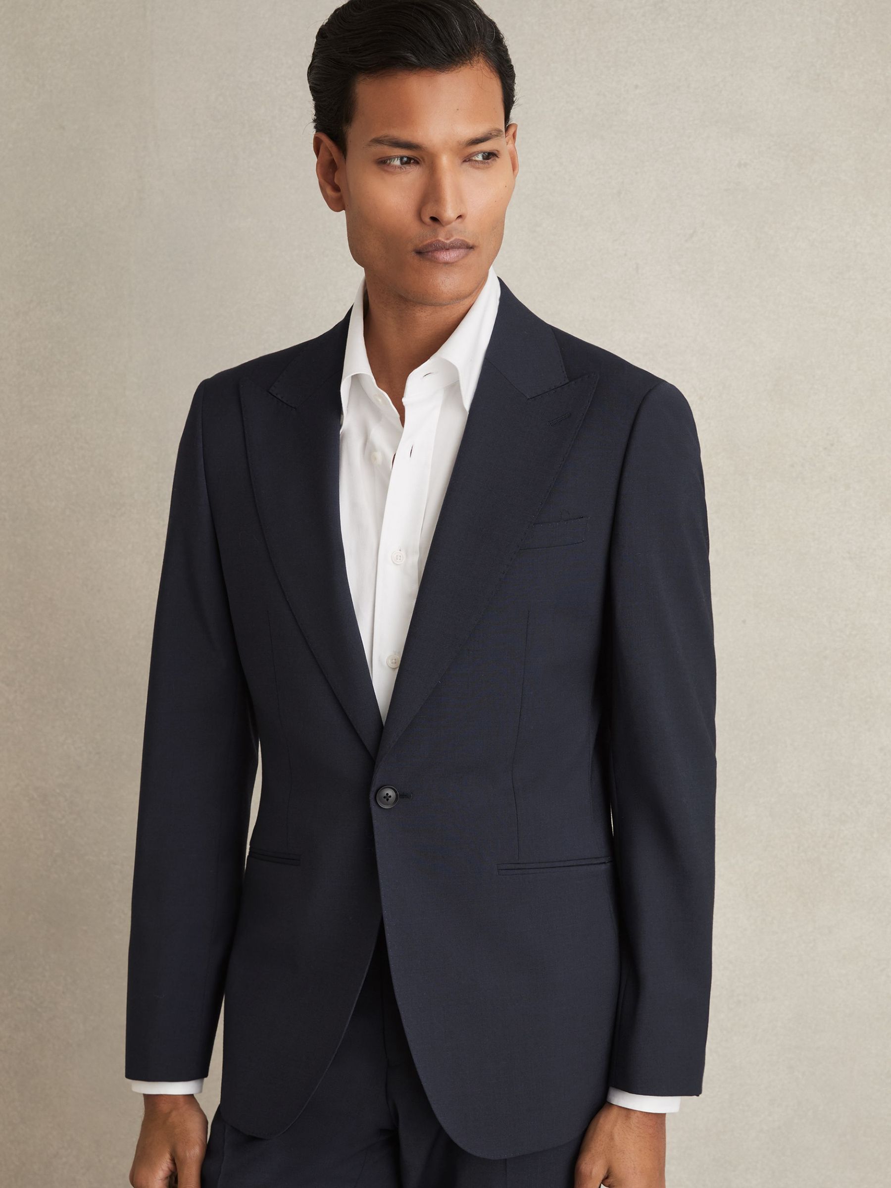 Regular-Fit Single-Breasted Wool-Blend Suit Blazer in Bright Blue (AR9613) | €425
