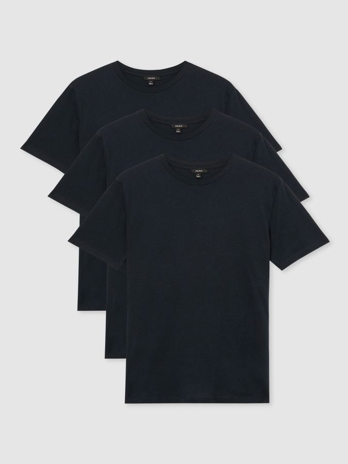 3 Pack Of Crew Neck T-Shirts in Navy (AT0678) | €95