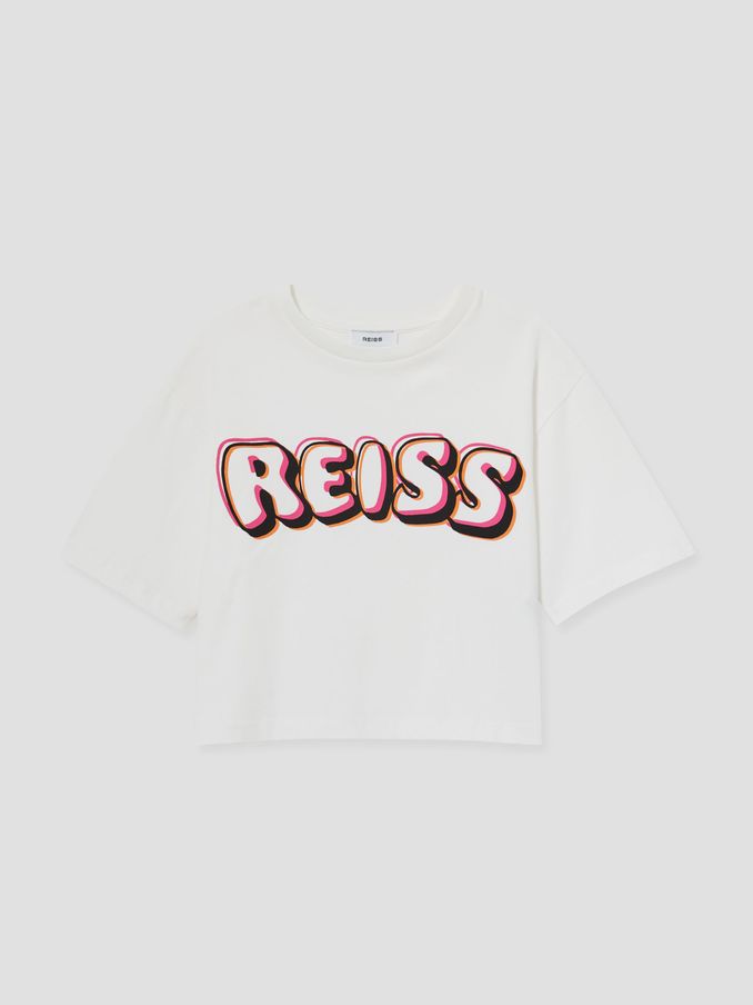 13-14 yrs Cotton-Jersey Logo T-Shirt in Pink Print (AT0684) | €21