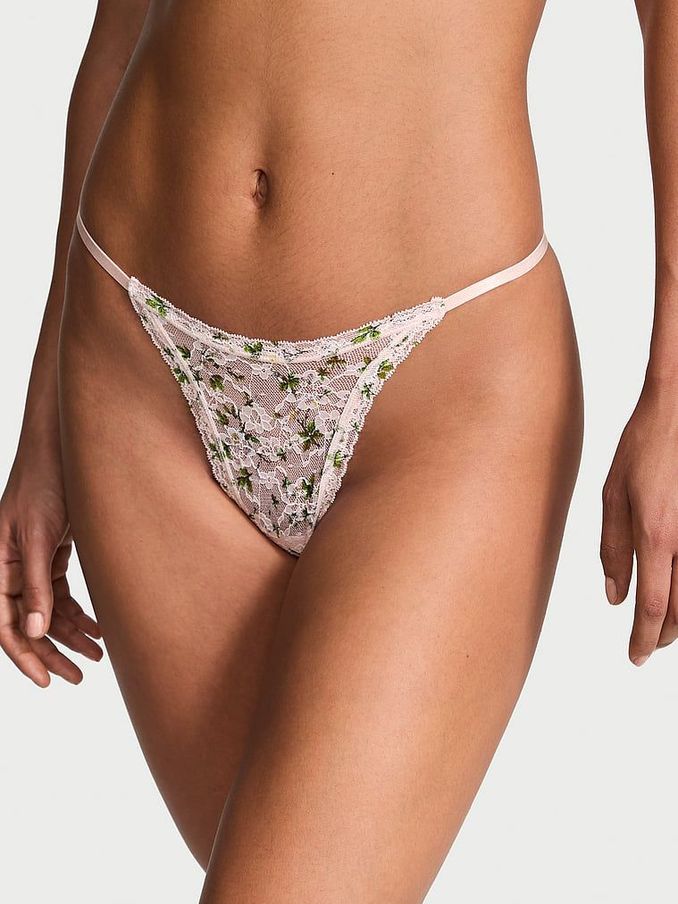 Purest Pink Thong Knickers (AT0915) | €10.50