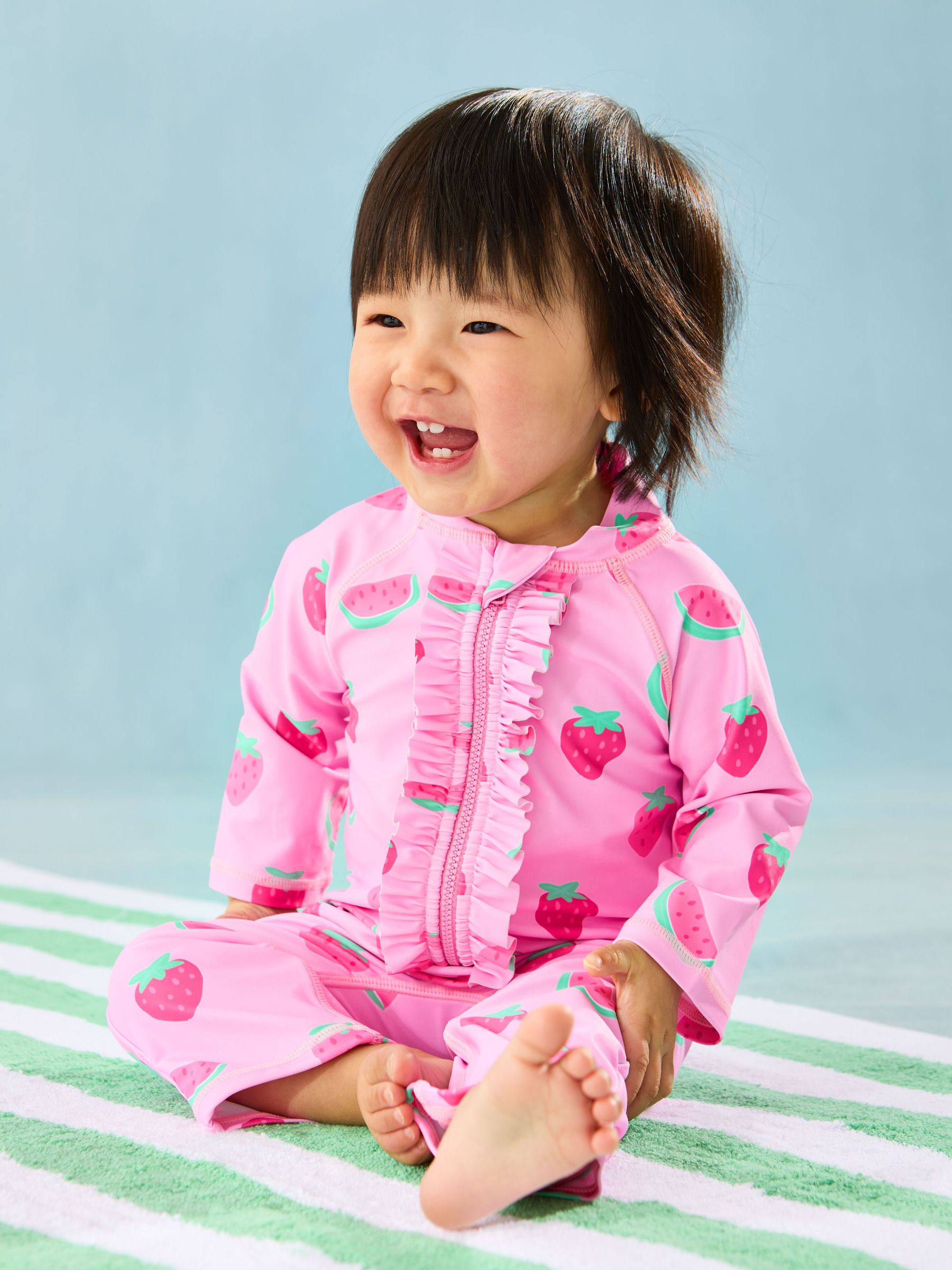Multi Strawberry Sun Protection Suit (AT1981) | $41 - $45