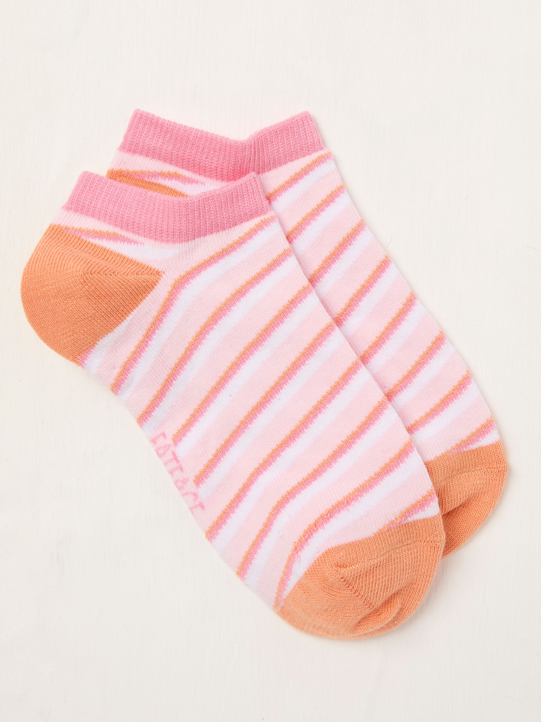 Pink Stripe Trainer Socks (AT9300) | €7.50