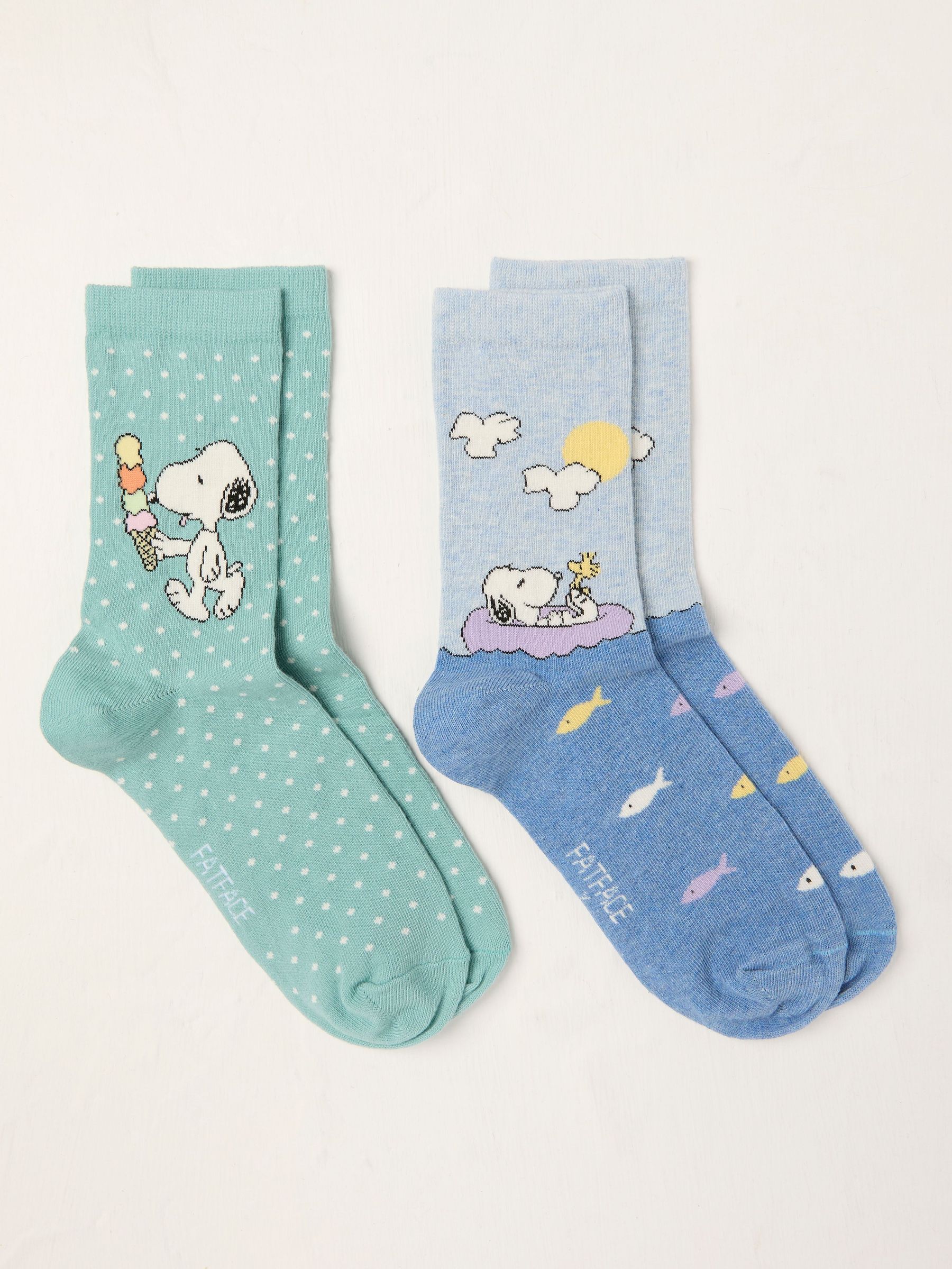 Green Haze Snoopy Socks 2 Pack (AT9302) | $18