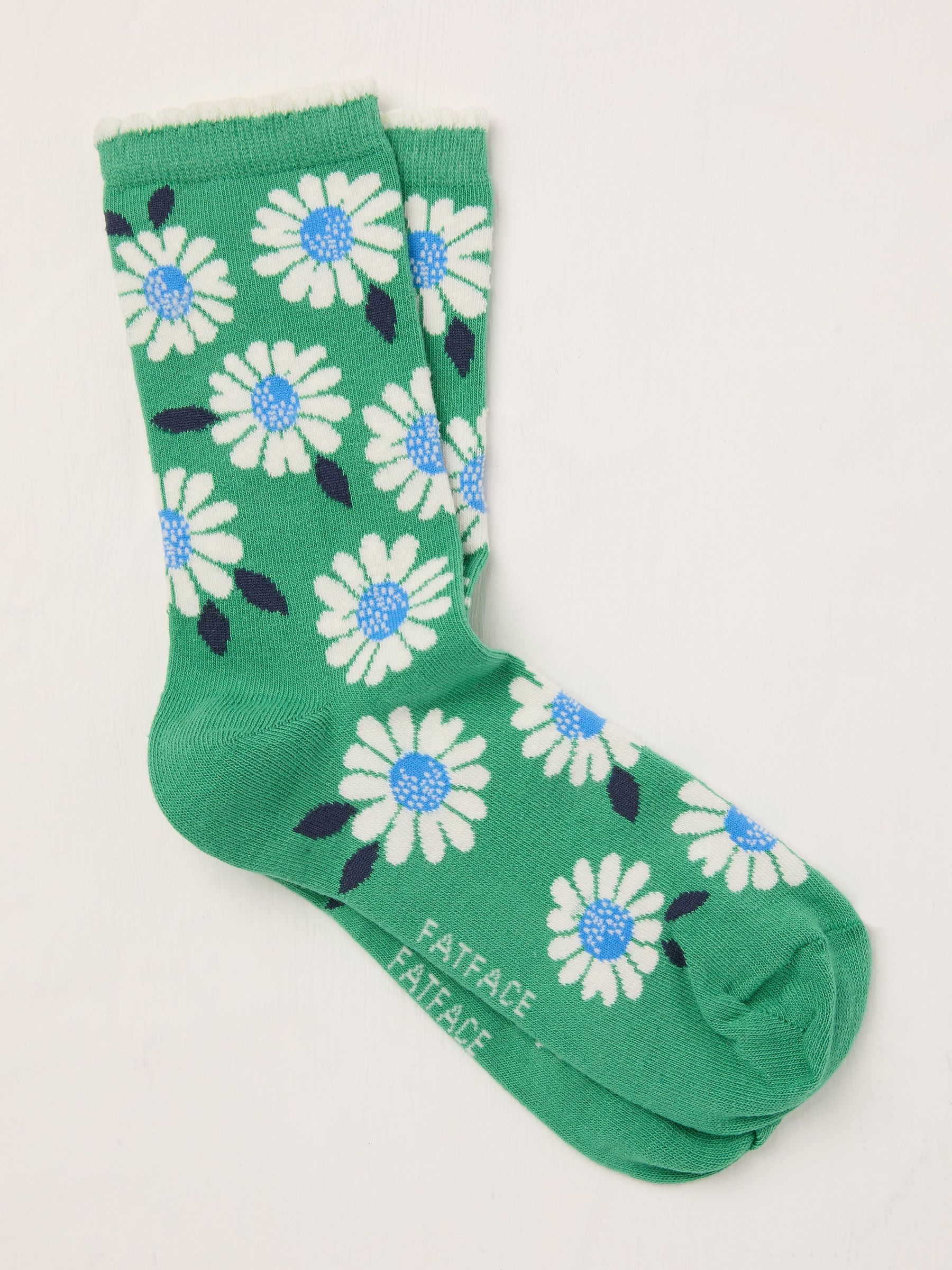 Green Daisy Socks (AT9307) | $12