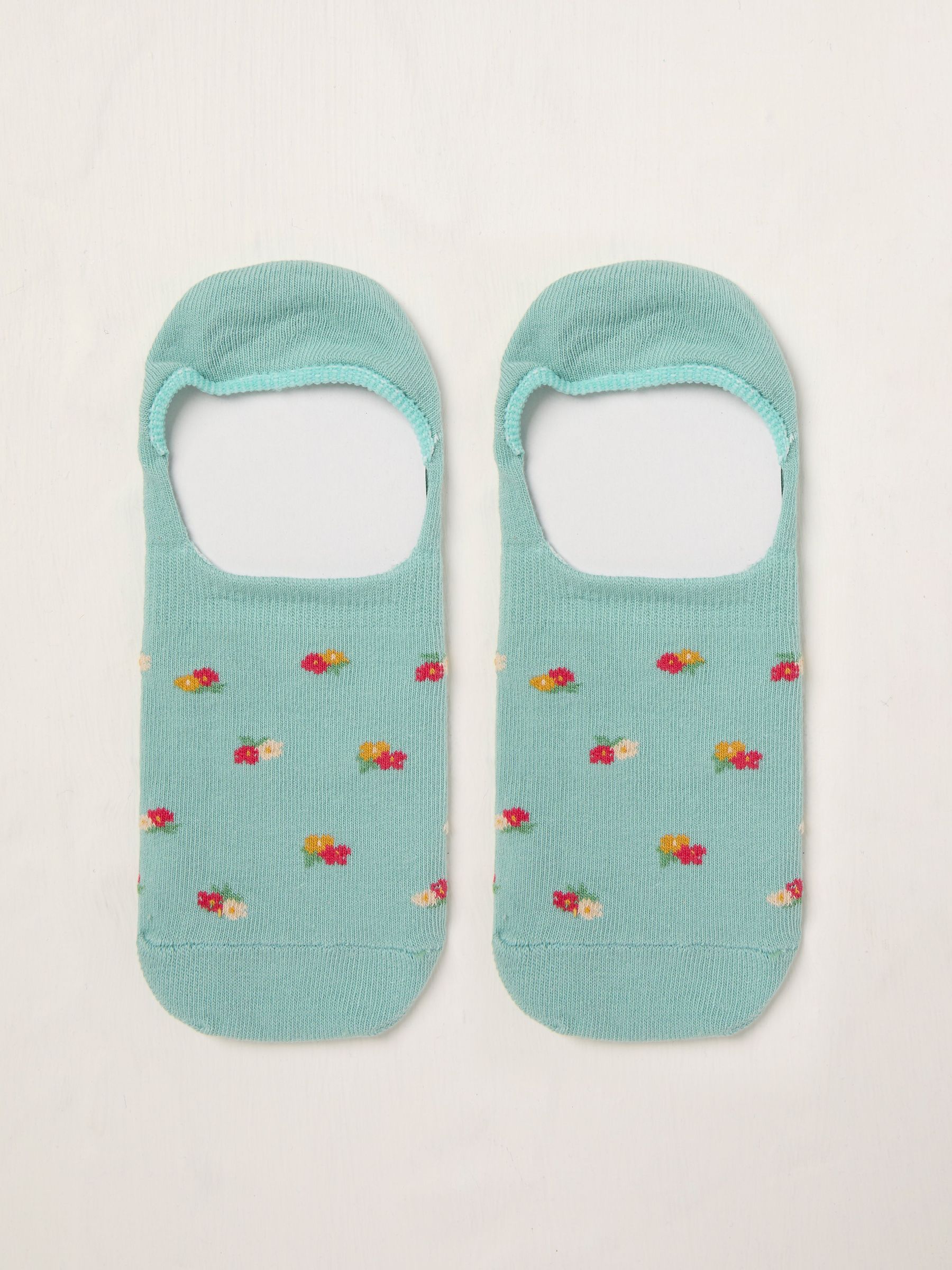 Green Floral Footsie Socks (AT9315) | €6.50