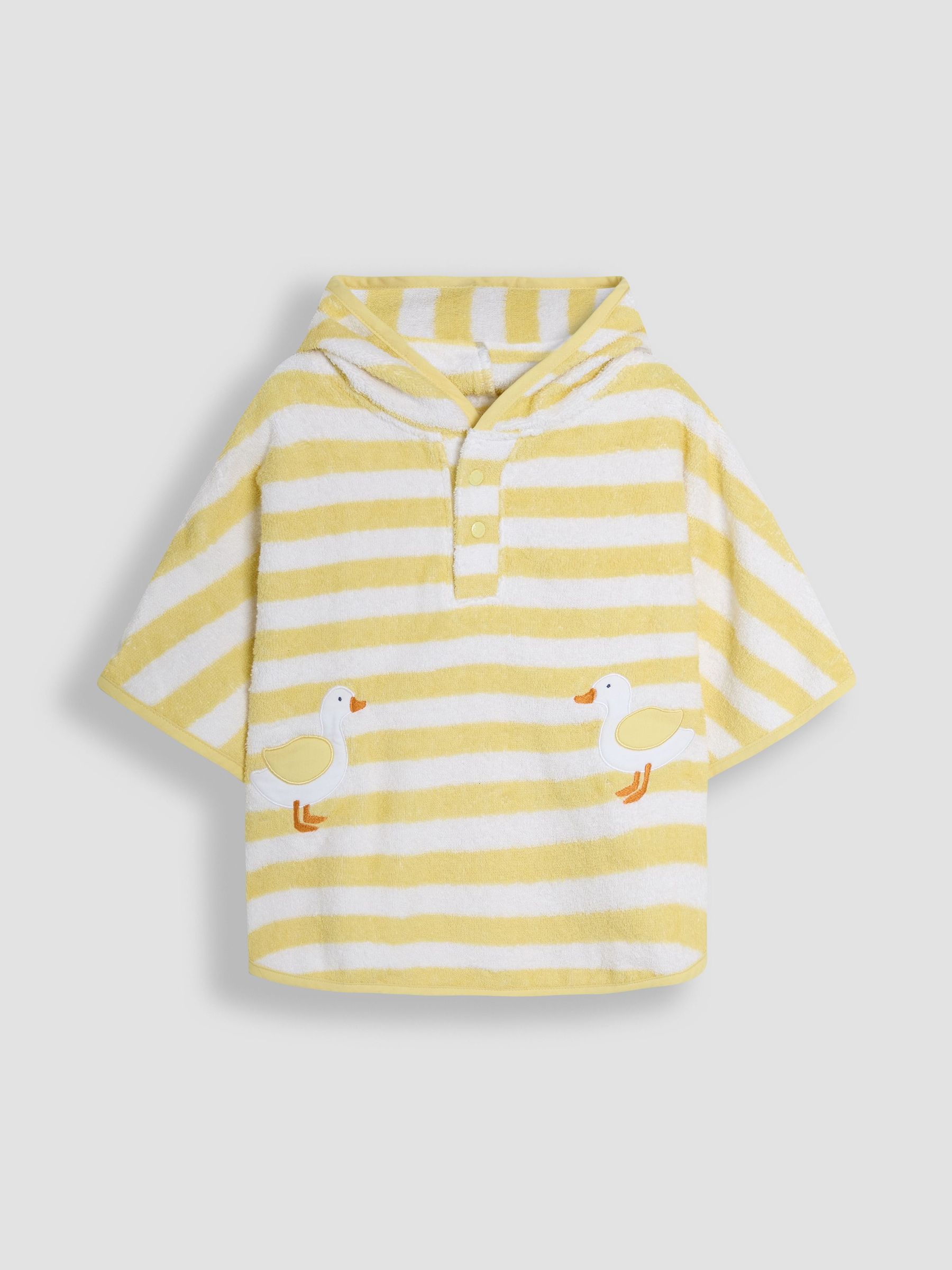 Yellow Appliqué Towelling Poncho (AT9857) | $41 - $45