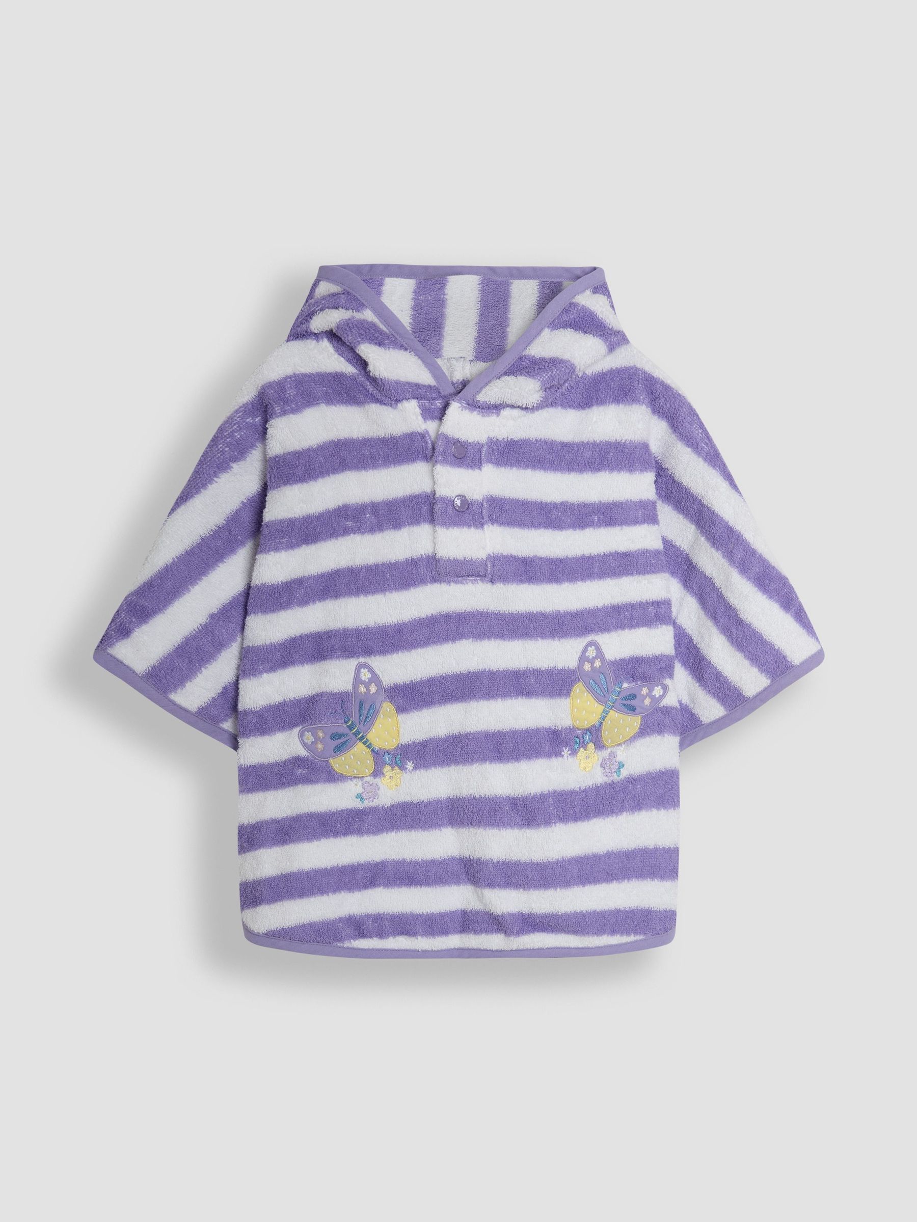 Lilac 100% Cotton Butterfly Towelling Poncho (AT9859) | $41 - $45