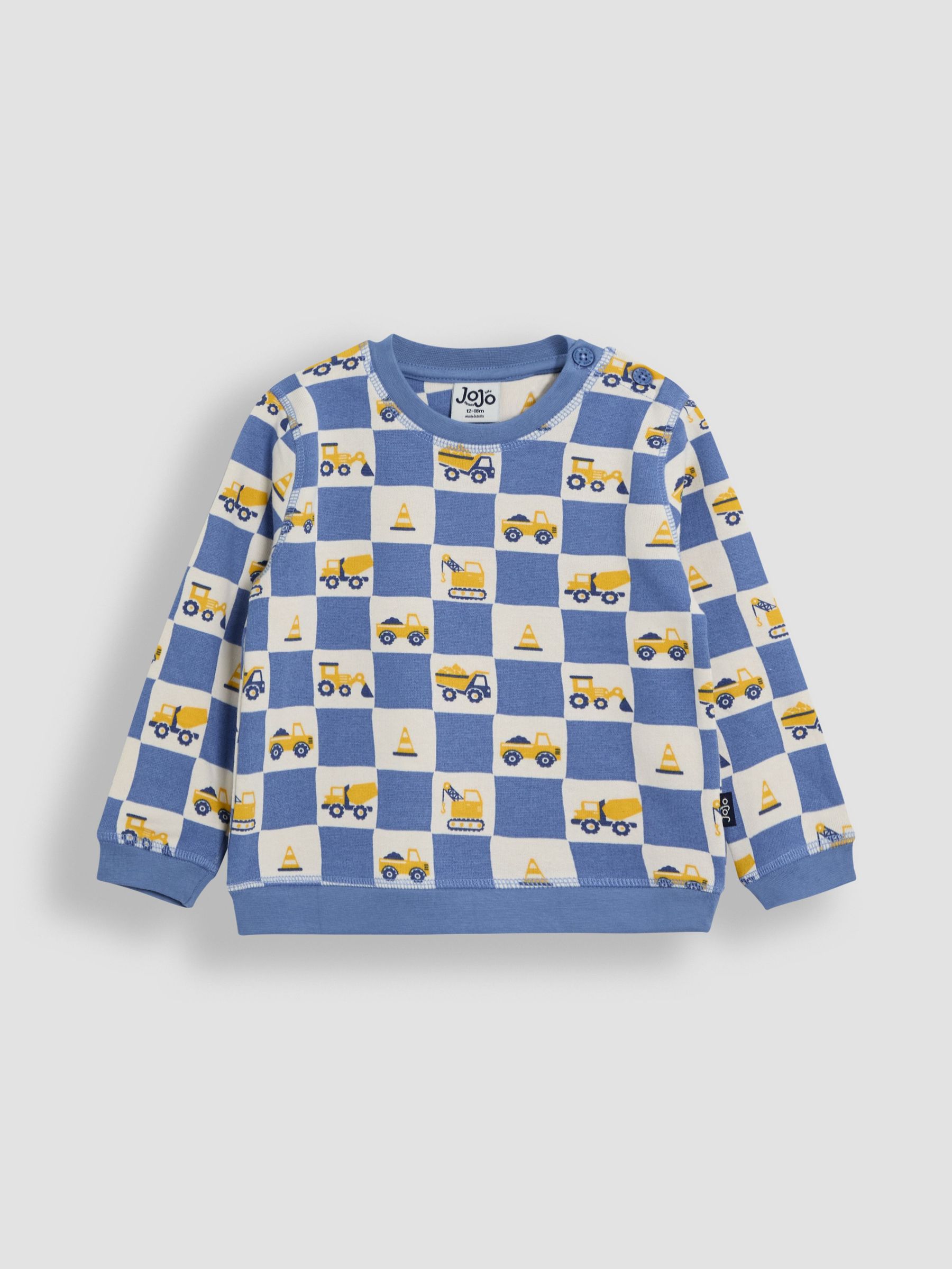 Cobalt Blue Papercut Dino Print Sweatshirt (AU0436) | $41 - $46