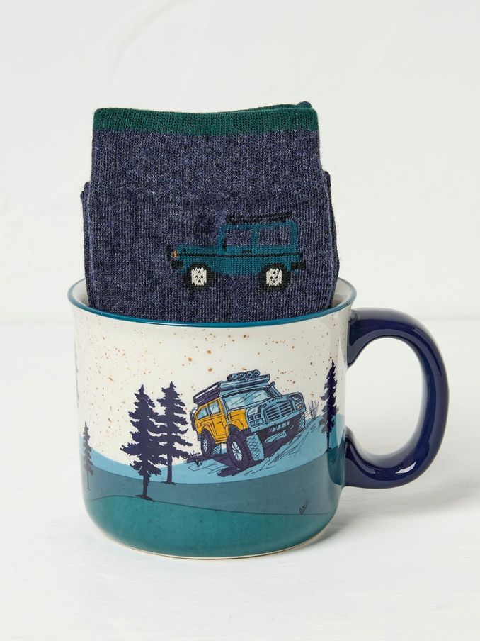 Green Off Roader Socks in a Mug (AU1169) | $28
