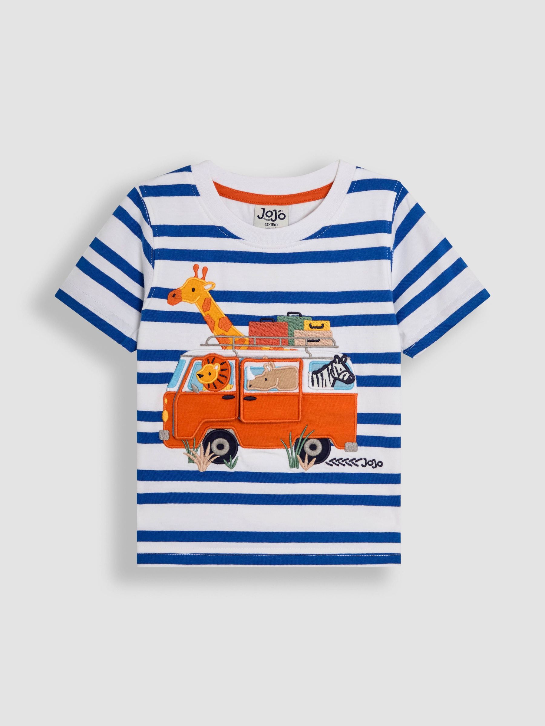 Ecru Safari Stripe Appliqué T-Shirt (AU2090) | $27 - $31