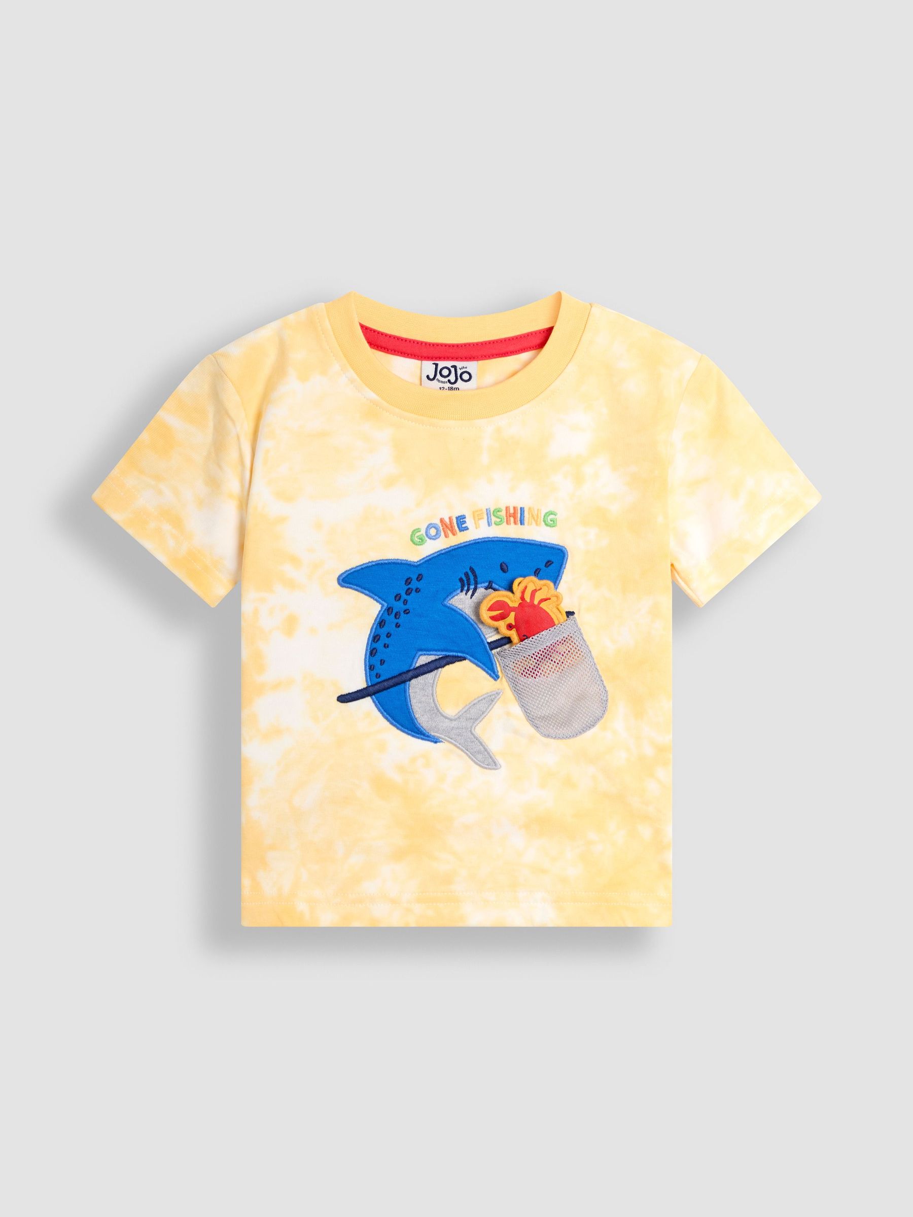 Yellow Shark Interactive Appliqué T-Shirt (AU2204) | $27 - $33