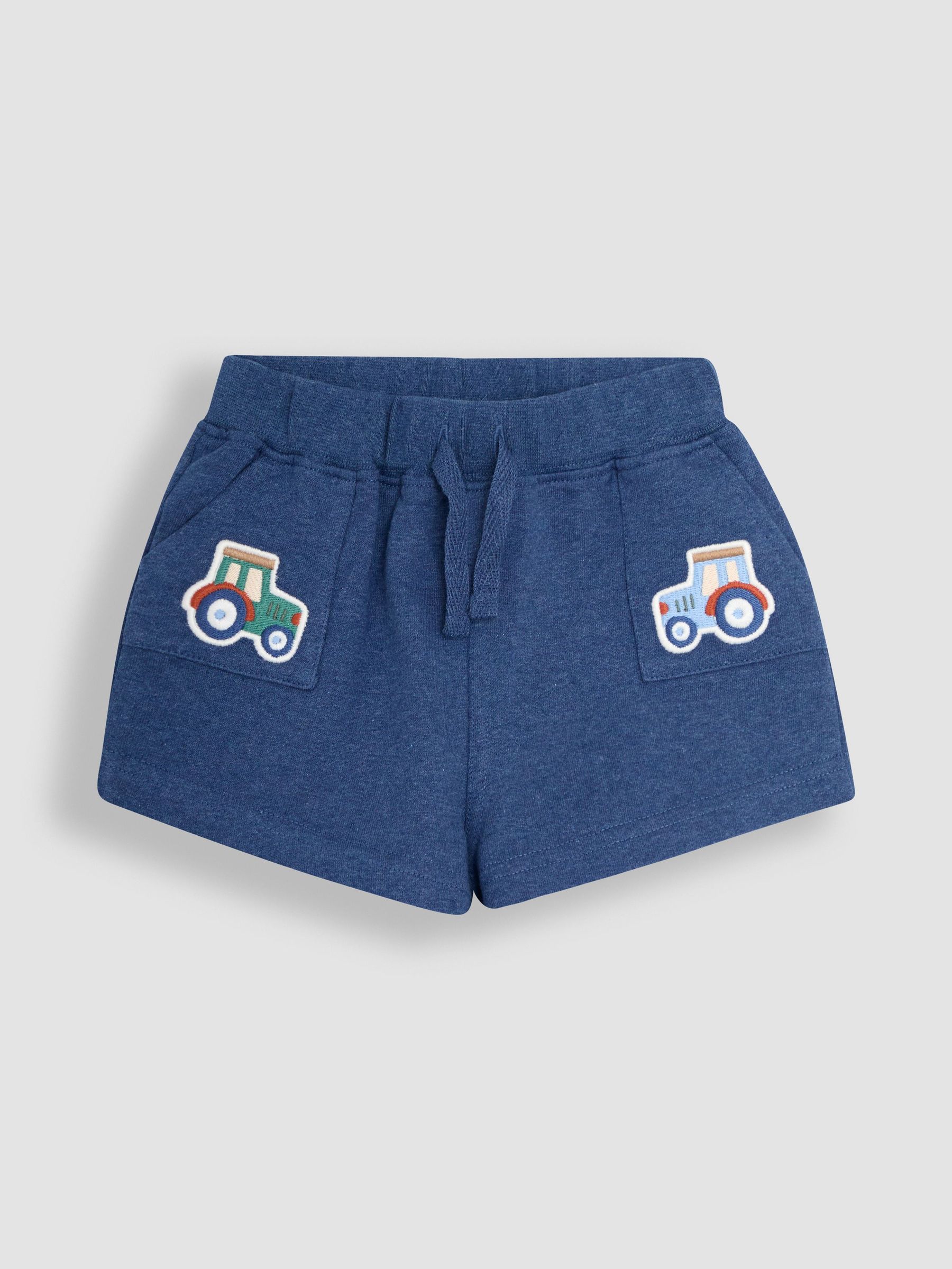 Blue Marl Tractor Tractor Badge Shorts (AU2216) | $27 - $33