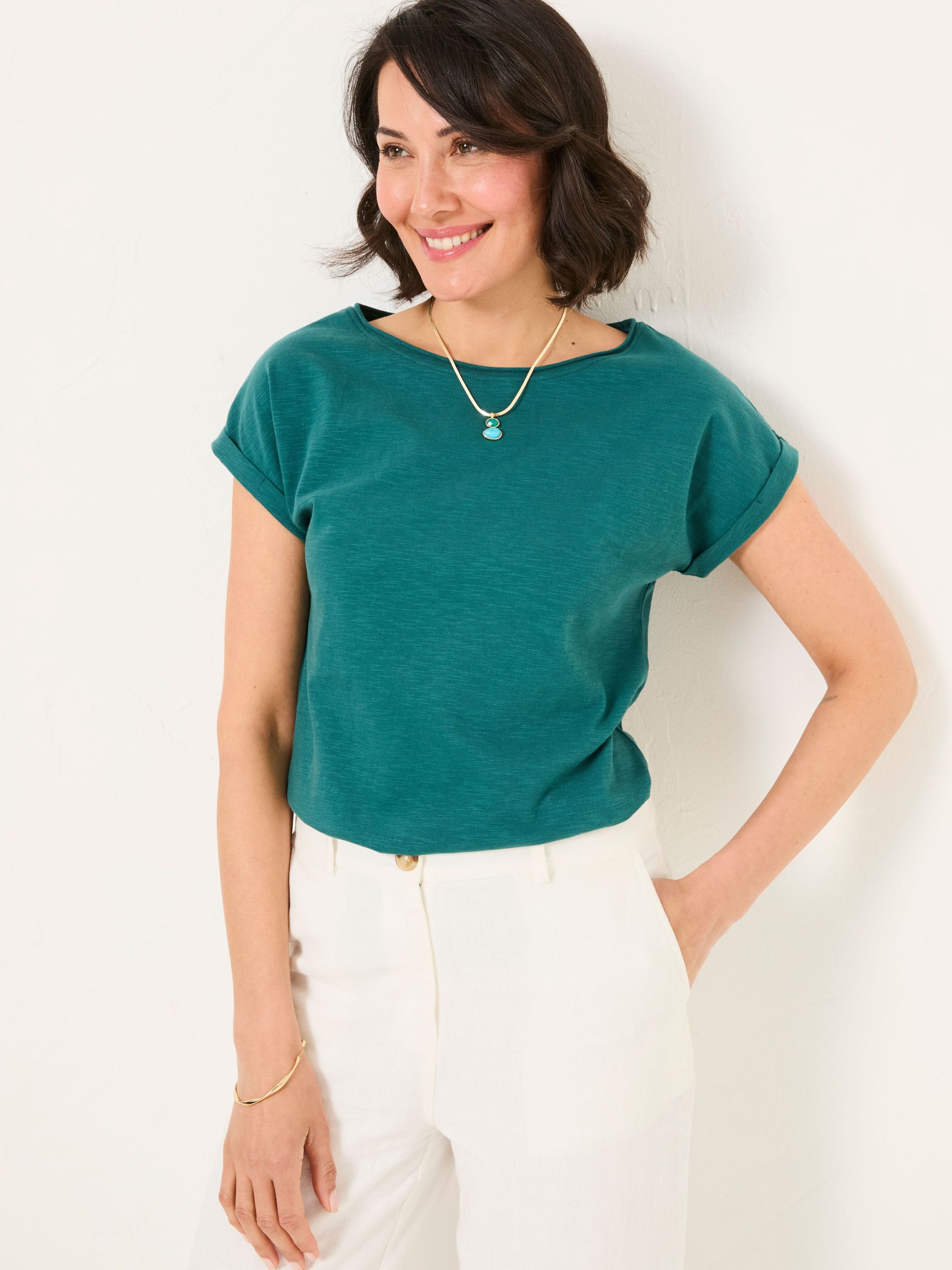 Ivy Dark Teal T-Shirt (AU3798) | $43