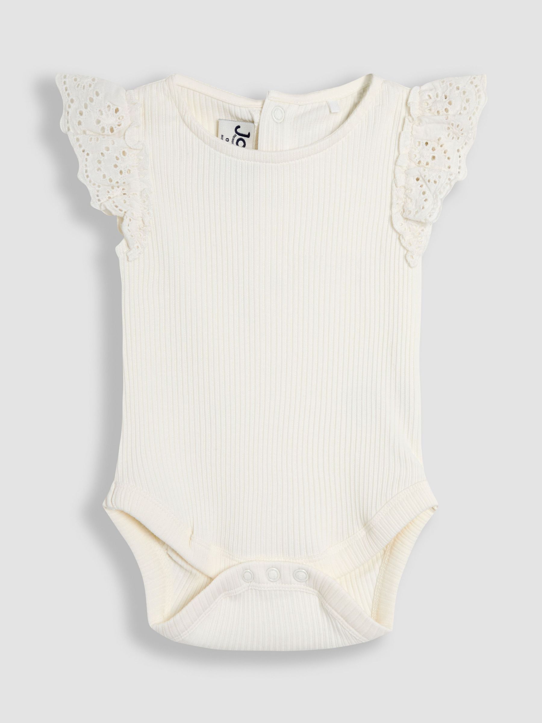 Cream Broderie Frill Shoulder Body (AU4143) | $24 - $26
