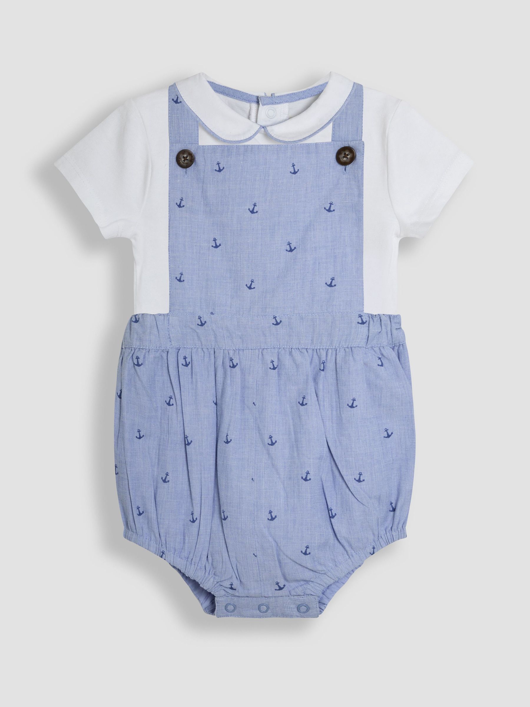 Navy 2-Piece Anchor Print Dungarees & Body Set (AU4194) | $51 - $55