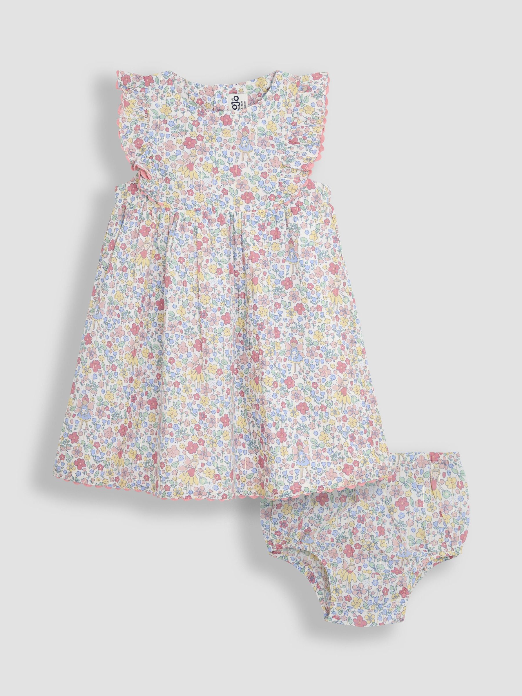 Pink Fairy Floral Frill Shoulder Summer Dress (AU4203) | $43 - $48
