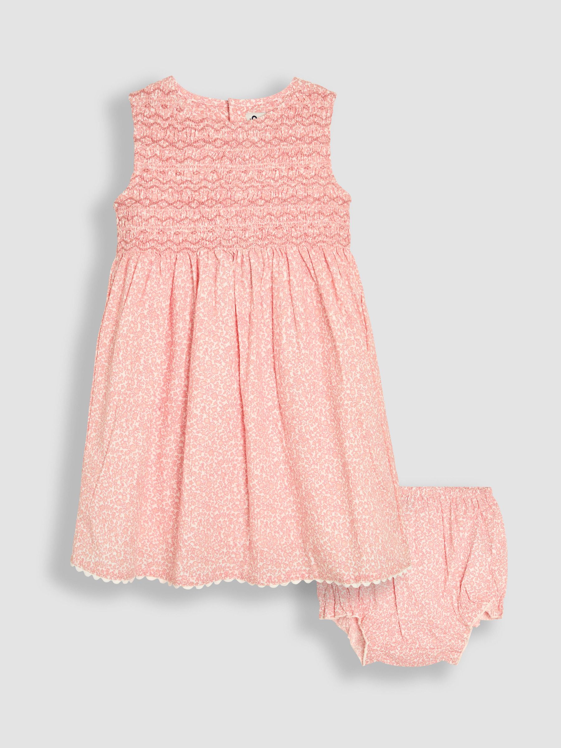 Pink Floral Smocked Summer Dress (AU4210) | $48 - $53