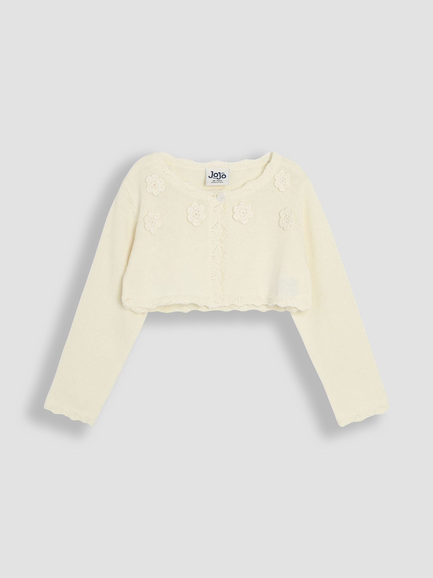 Cream Floral Bolero Cardigan (AU4233) | $39 - $45