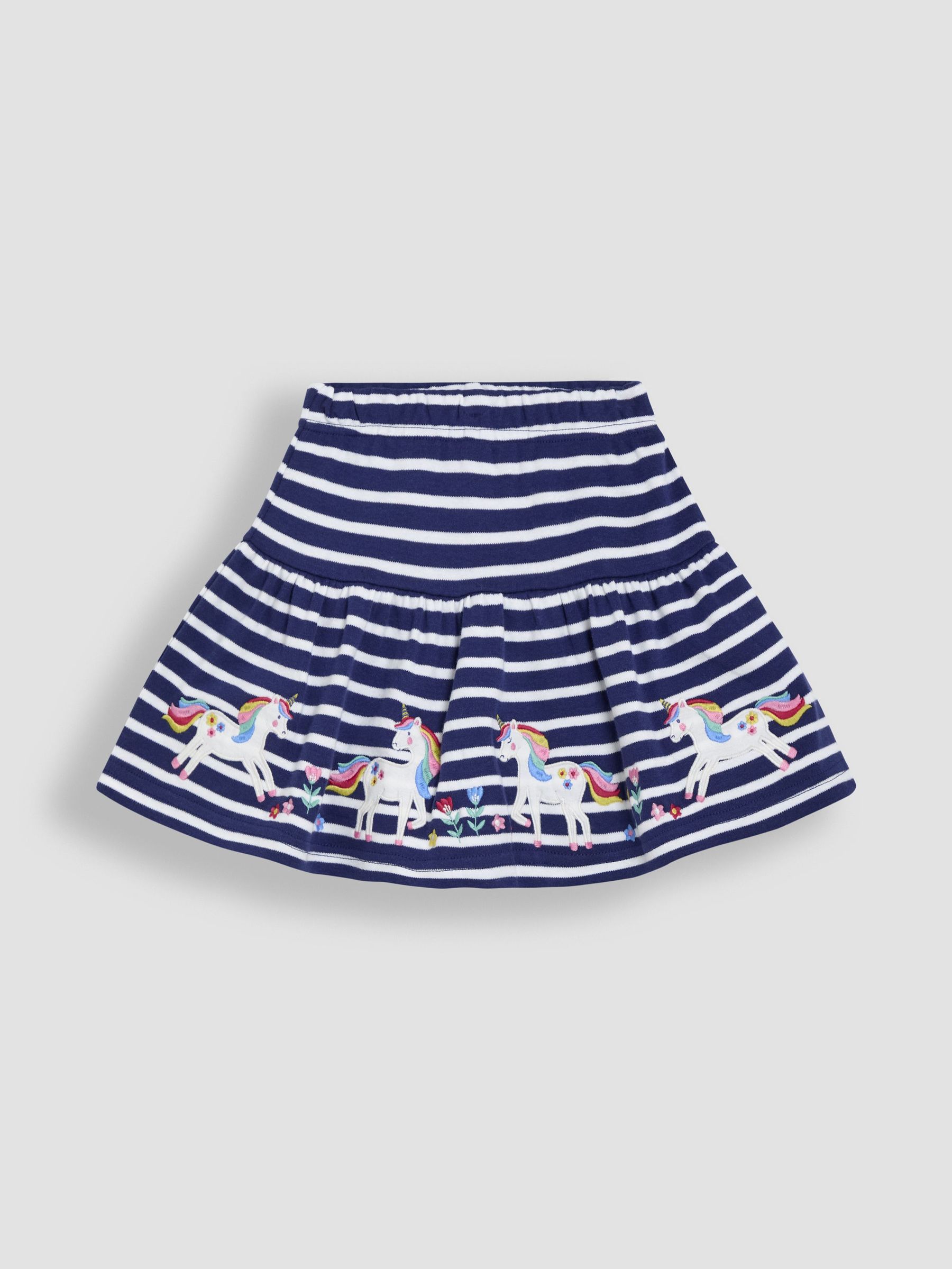 Navy Blue Unicorn Appliqué Skort (AU4582) | $27 - $33