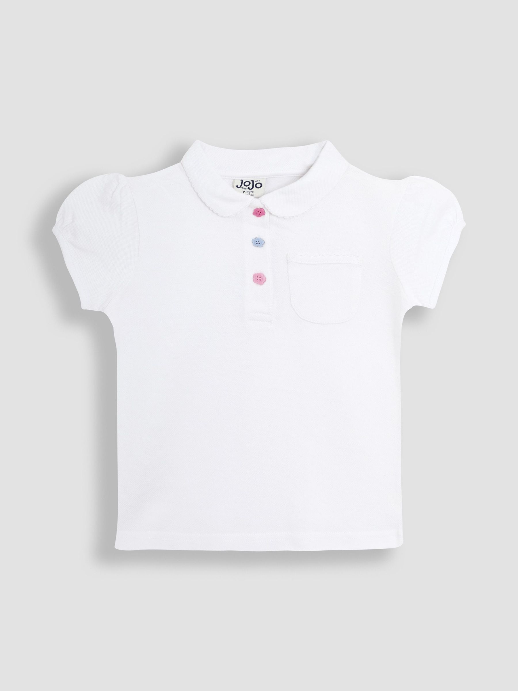 White Pretty Polo Shirt (AU4604) | $22 - $27