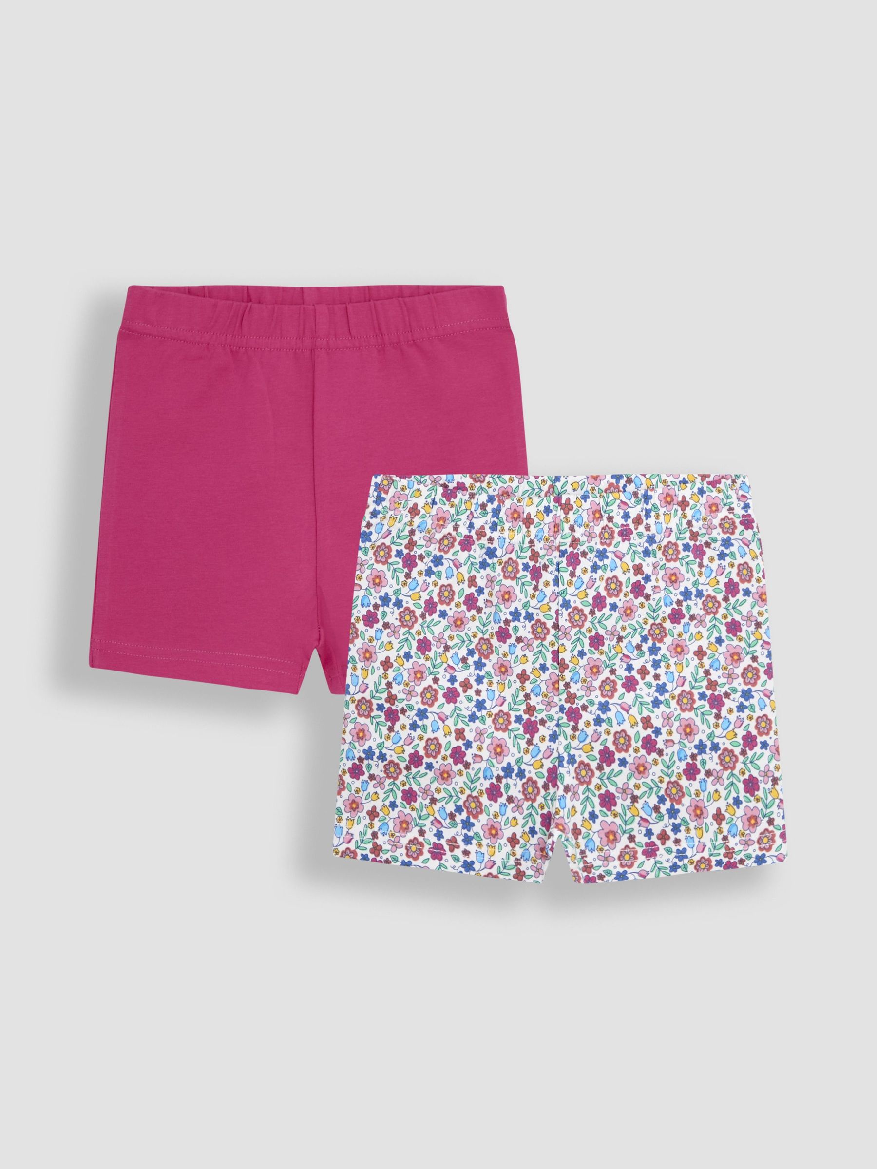 Fuchsia Pink Ditsy Floral Print Shorts 2 Pack (AU4611) | $24 - $29