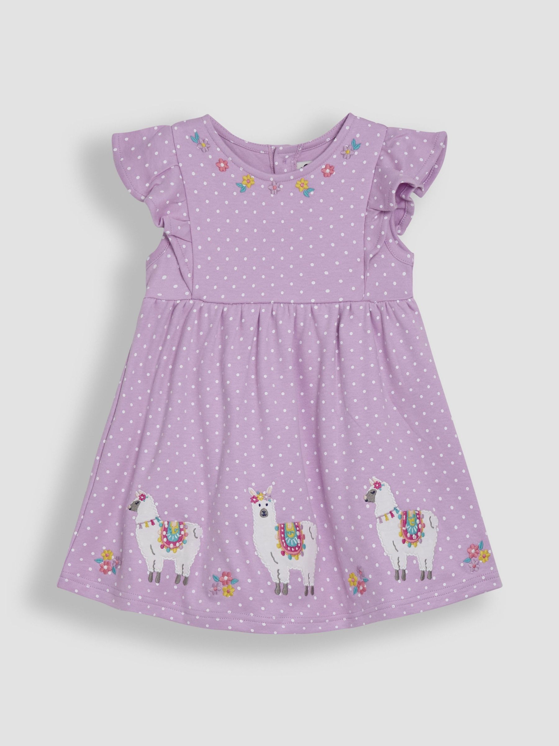 Lilac Purple Llama Appliqué Summer Dress (AU4640) | $38 - $43