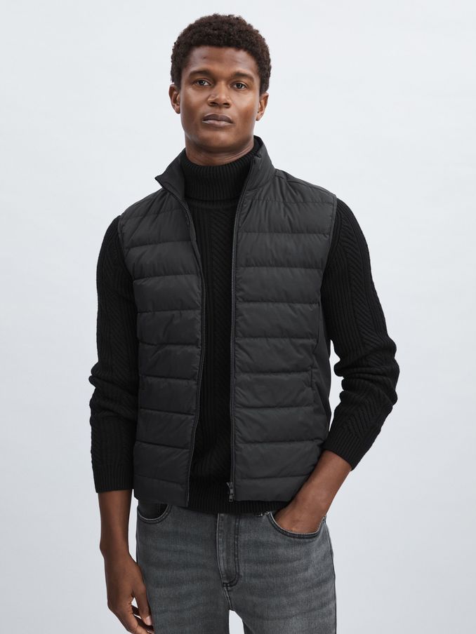 Scandinavian Edition Padded Down Gilet in Black (AU4876) | €218