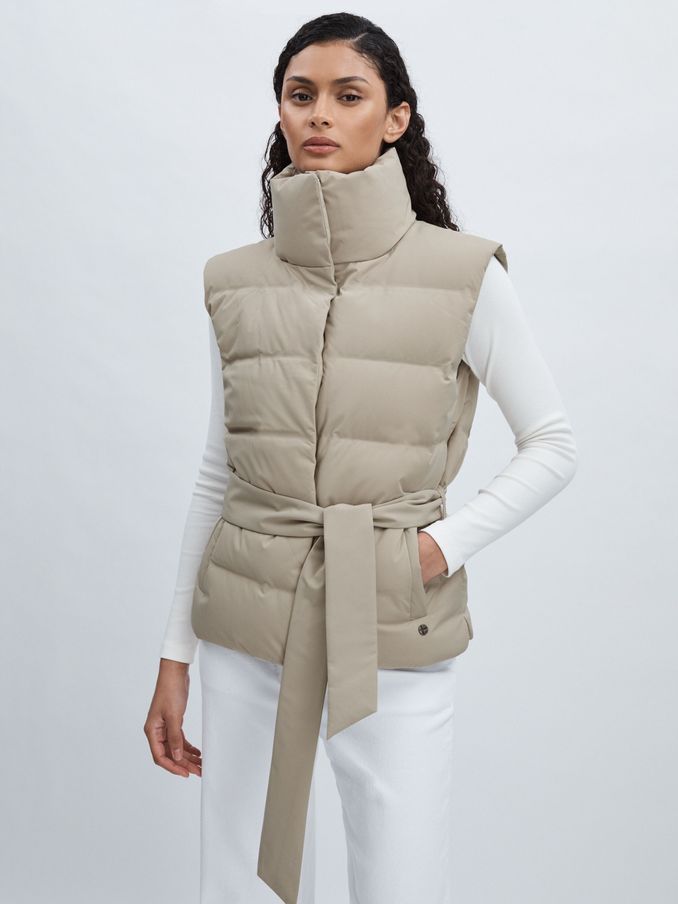 Scandinavian Edition Padded Gilet in Khaki (AU4892) | €565