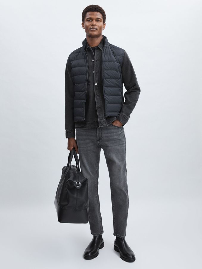 Scandinavian Edition Padded Down Gilet in Dark Blue (AU4916) | €345