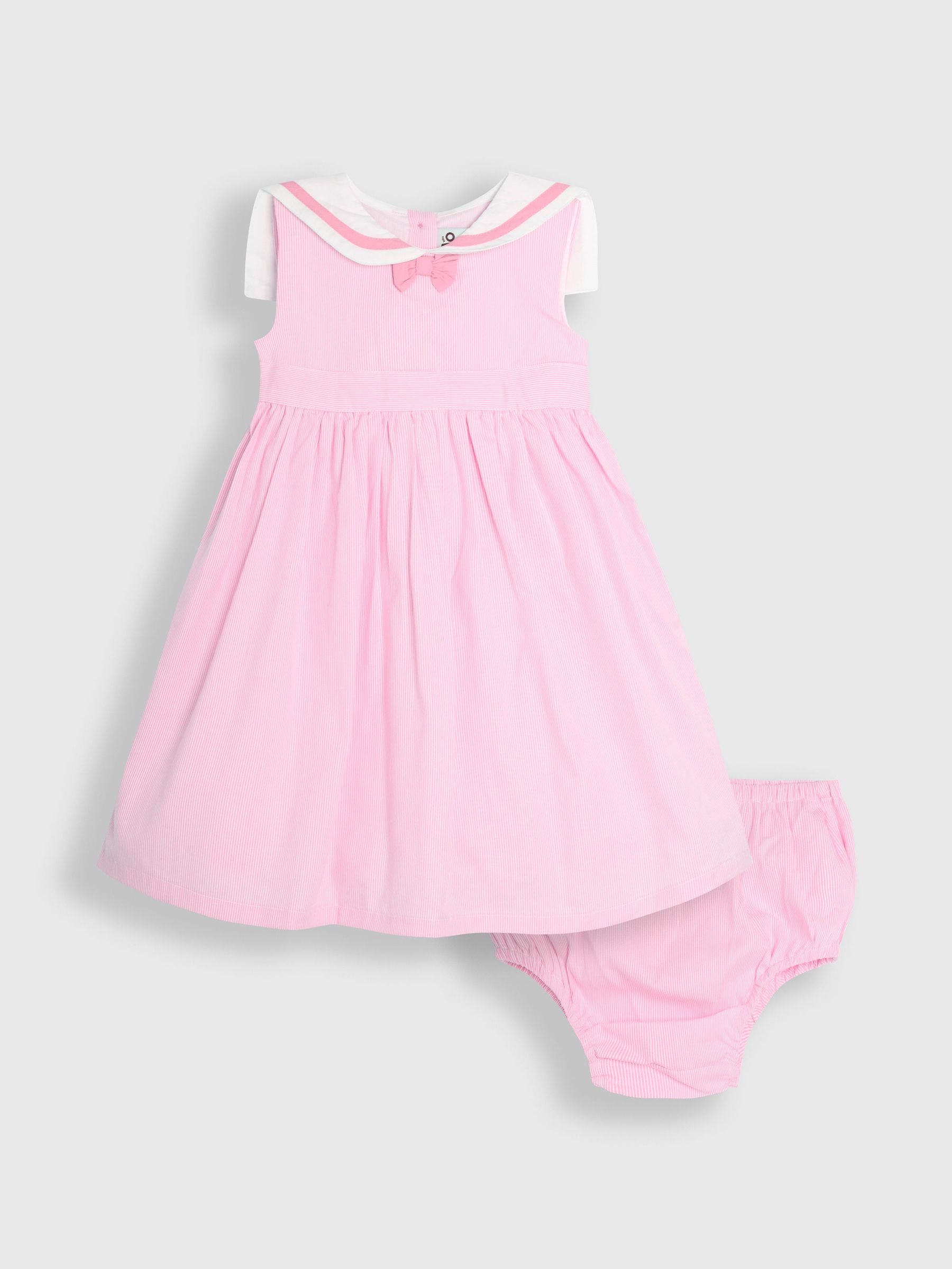 Pink Sailor Stripe Party 100% Cotton Dress (AU5547) | $65 - $75