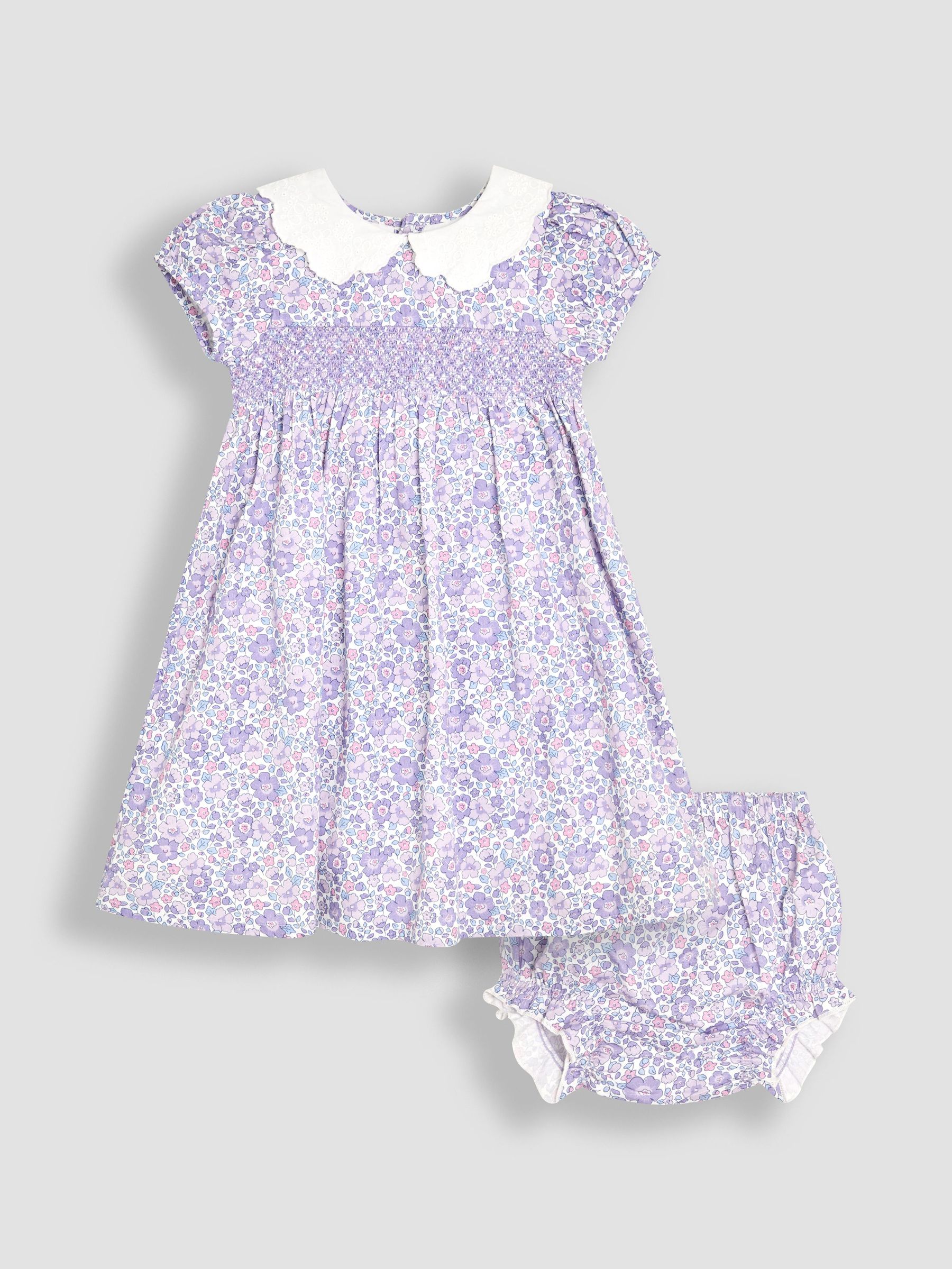 Lilac Purple Floral Broderie Collar Party Dress (AU5584) | $65 - $75