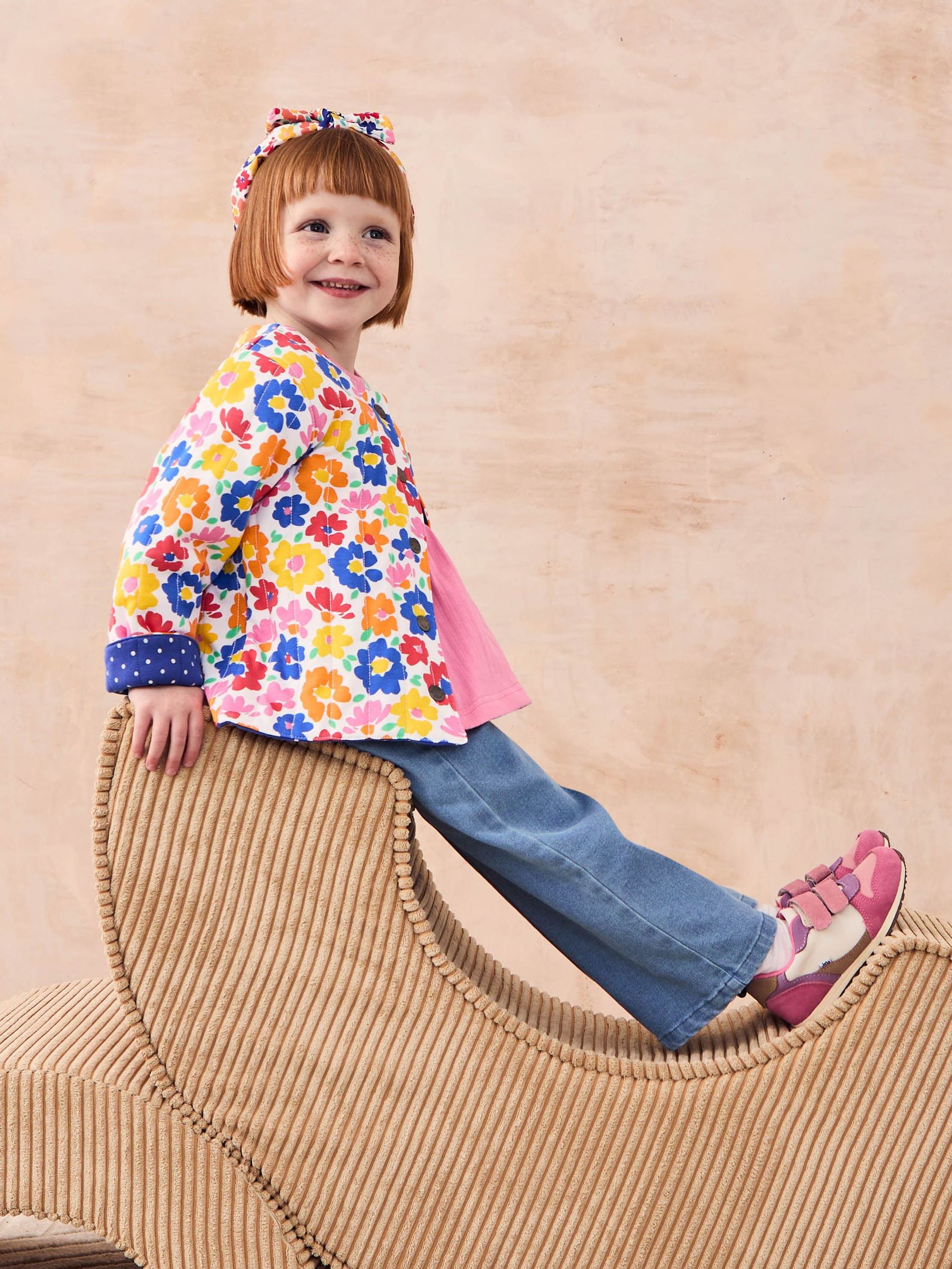 Fuchsia Floral Quilted Reversible 100% Cotton Jacket (AU5704) | $46 - $51