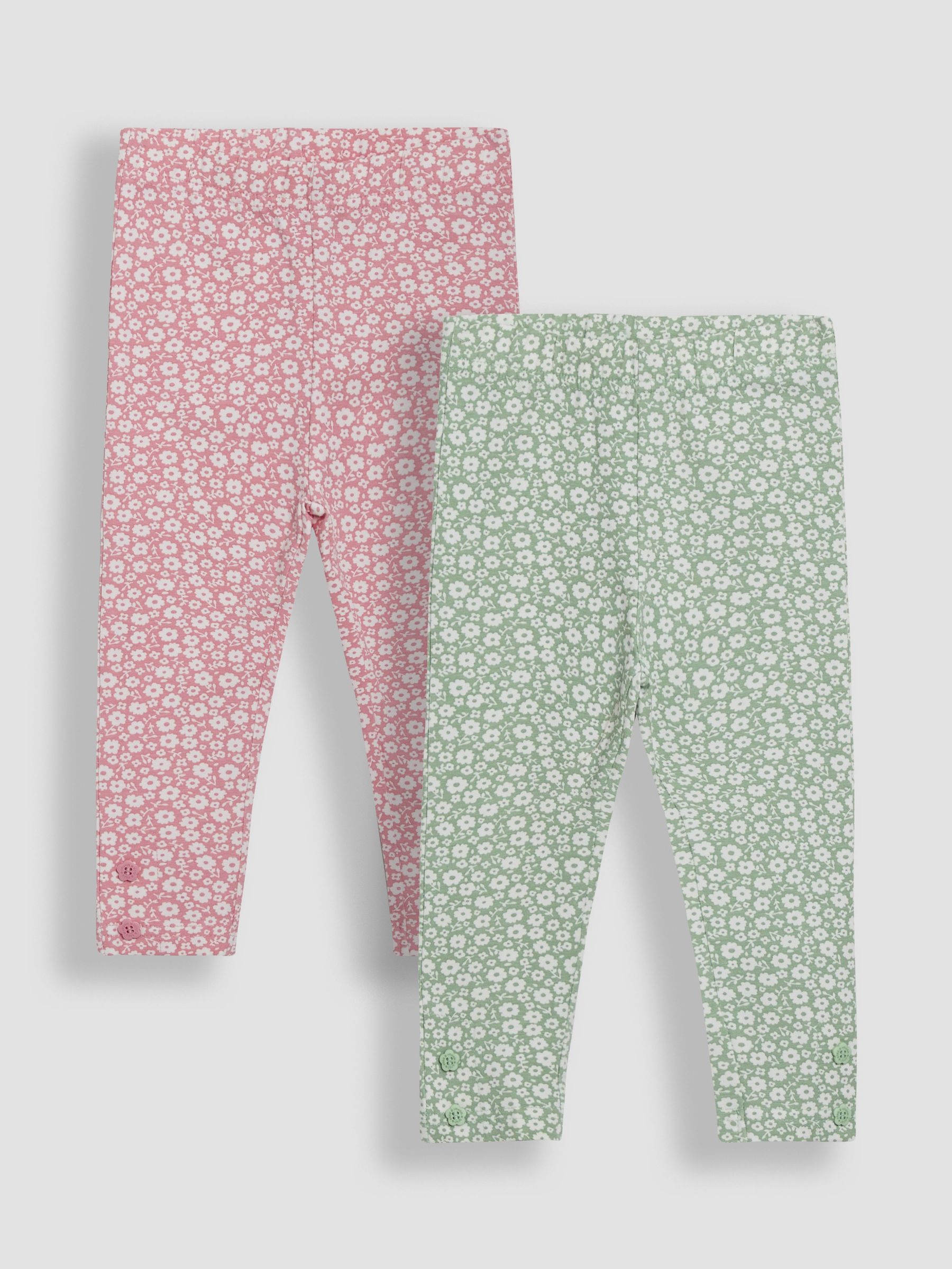 Pastel Green Ditsy Floral Leggings 2 Pack (AU5733) | $36 - $41