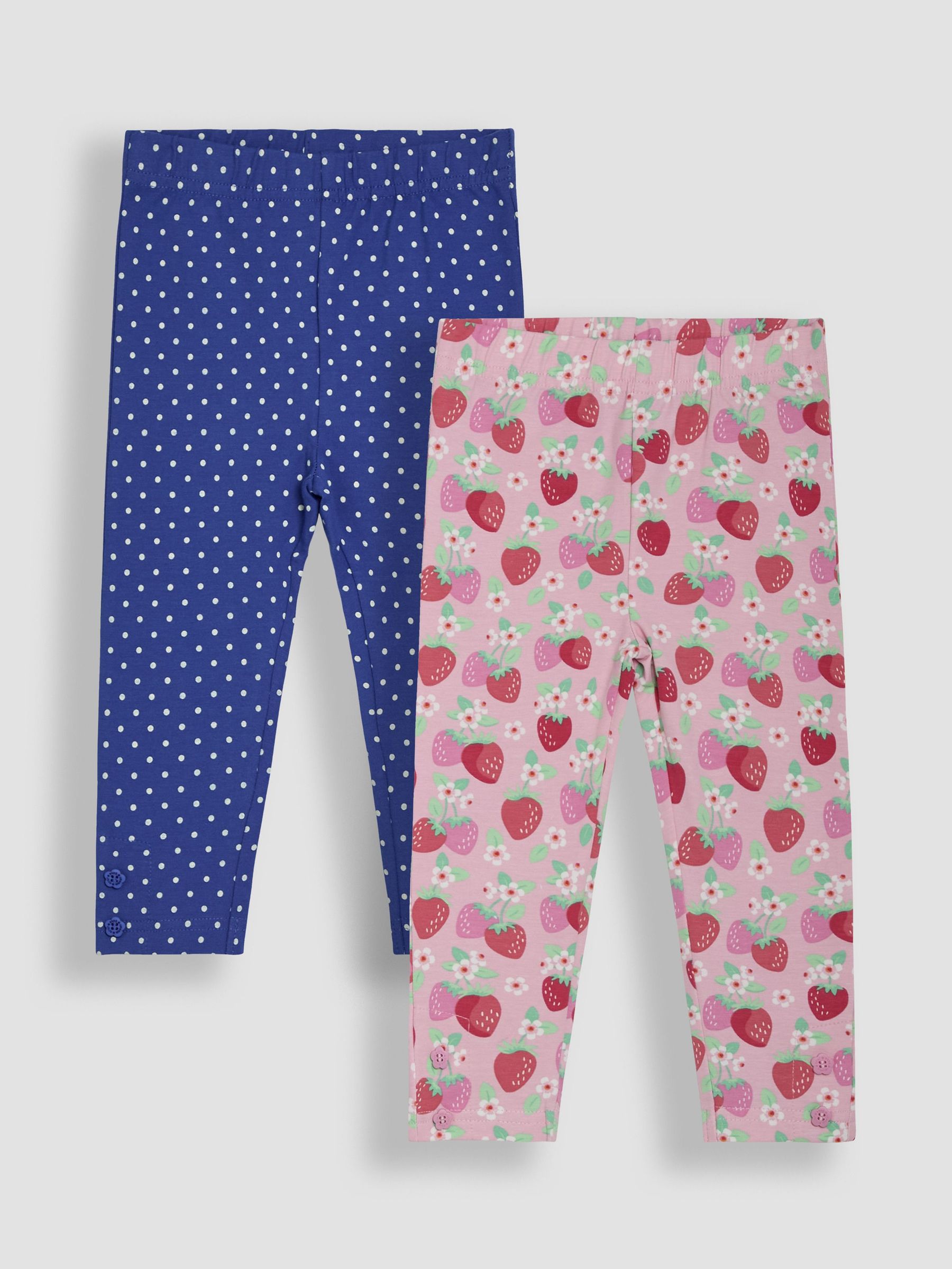 Pink Strawberry Garden Floral Leggings 2 Pack (AU5753) | $36 - $41