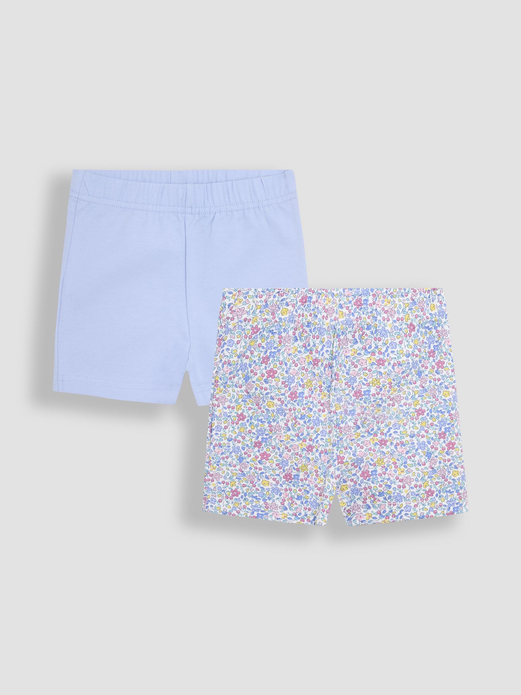 Blue Ditsy Floral Print Shorts 2 Pack (AU5807) | $24 - $29