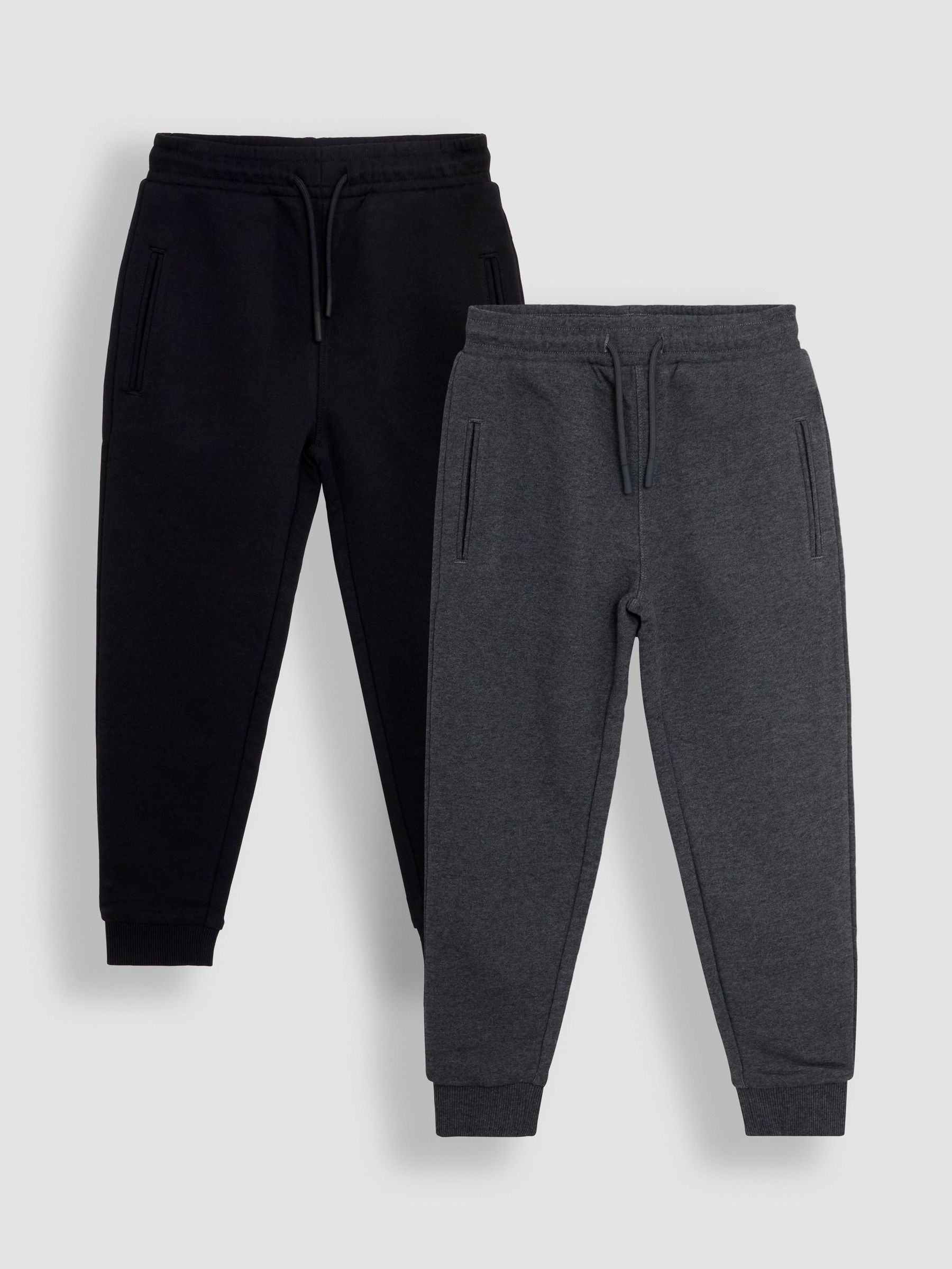 Charcoal Marl & Black 2-Pack Joggers (AU6329) | $41 - $43