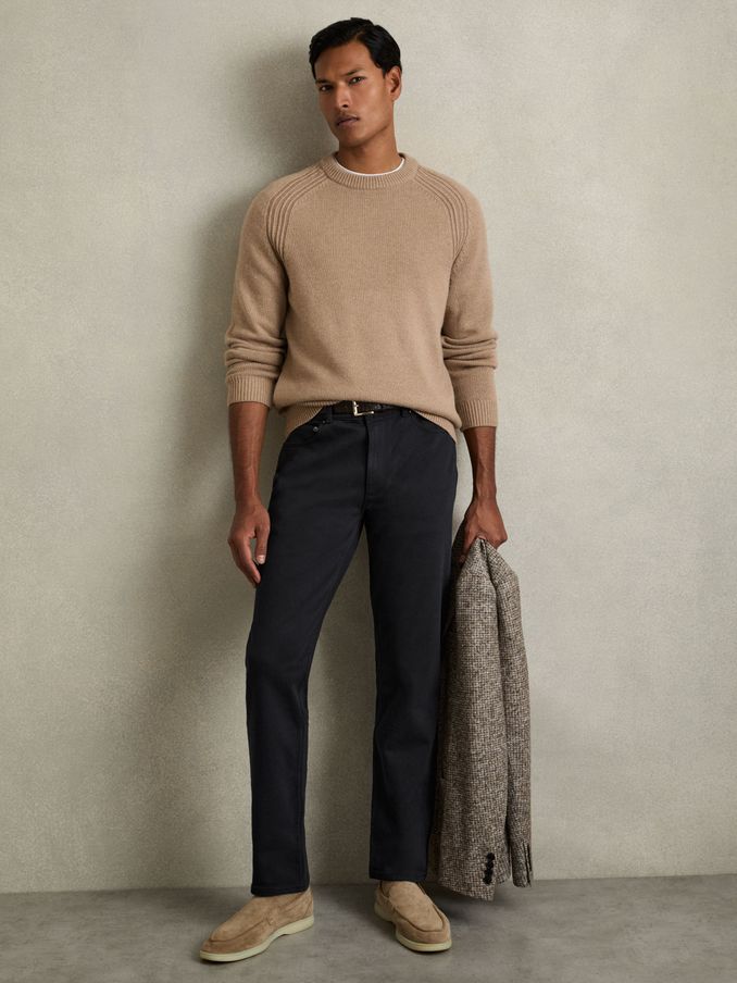 Cotton-Stretch Slim-Fit Jeans in Navy (AU6761) | €140