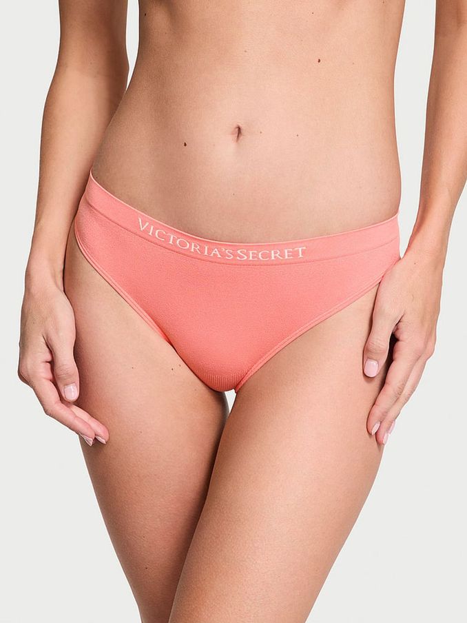 Coral Ribbon Orange Thong Knickers (AU7824) | €10.50