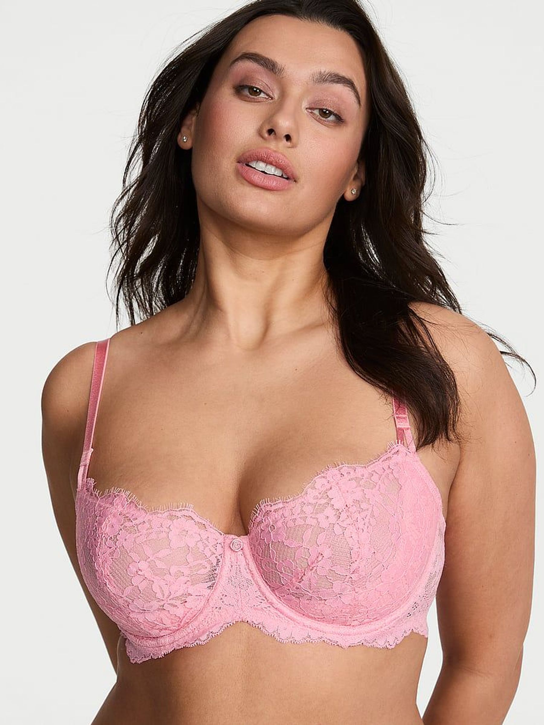 Pink Hope Unlined Balcony Lace Bra (AU7851) | €52