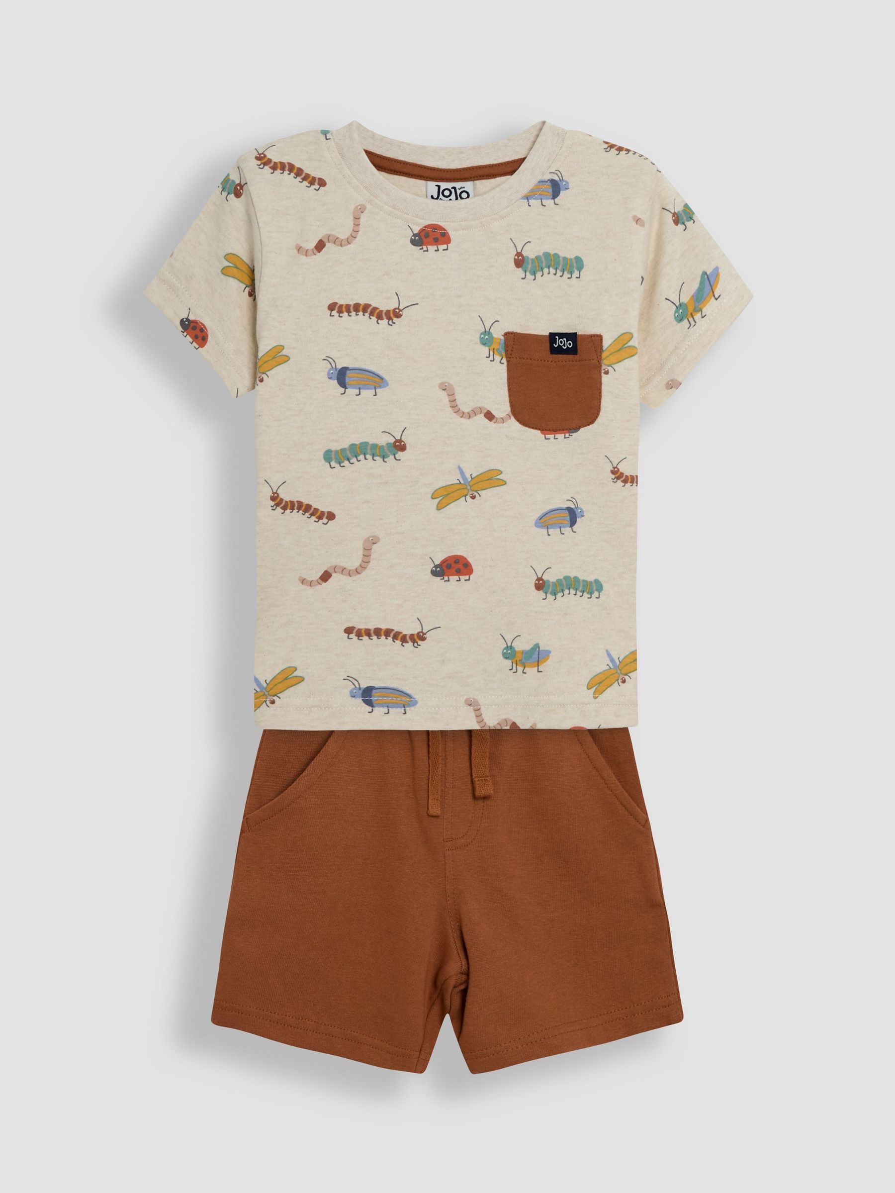 Natural Bug 100% Cotton Printed T-Shirt & Shorts Set (AU8019) | $45 - $50