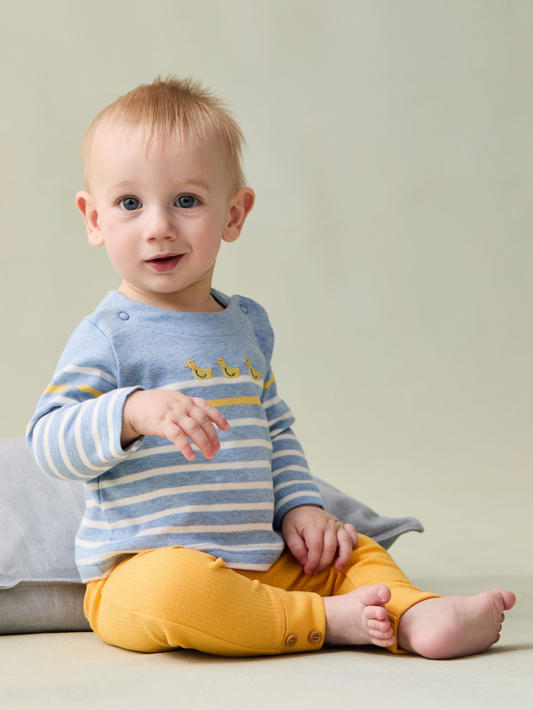 Blue Duck 2-Piece Embroidered Top & Rib Leggings Set (AU8039) | $46 - $48