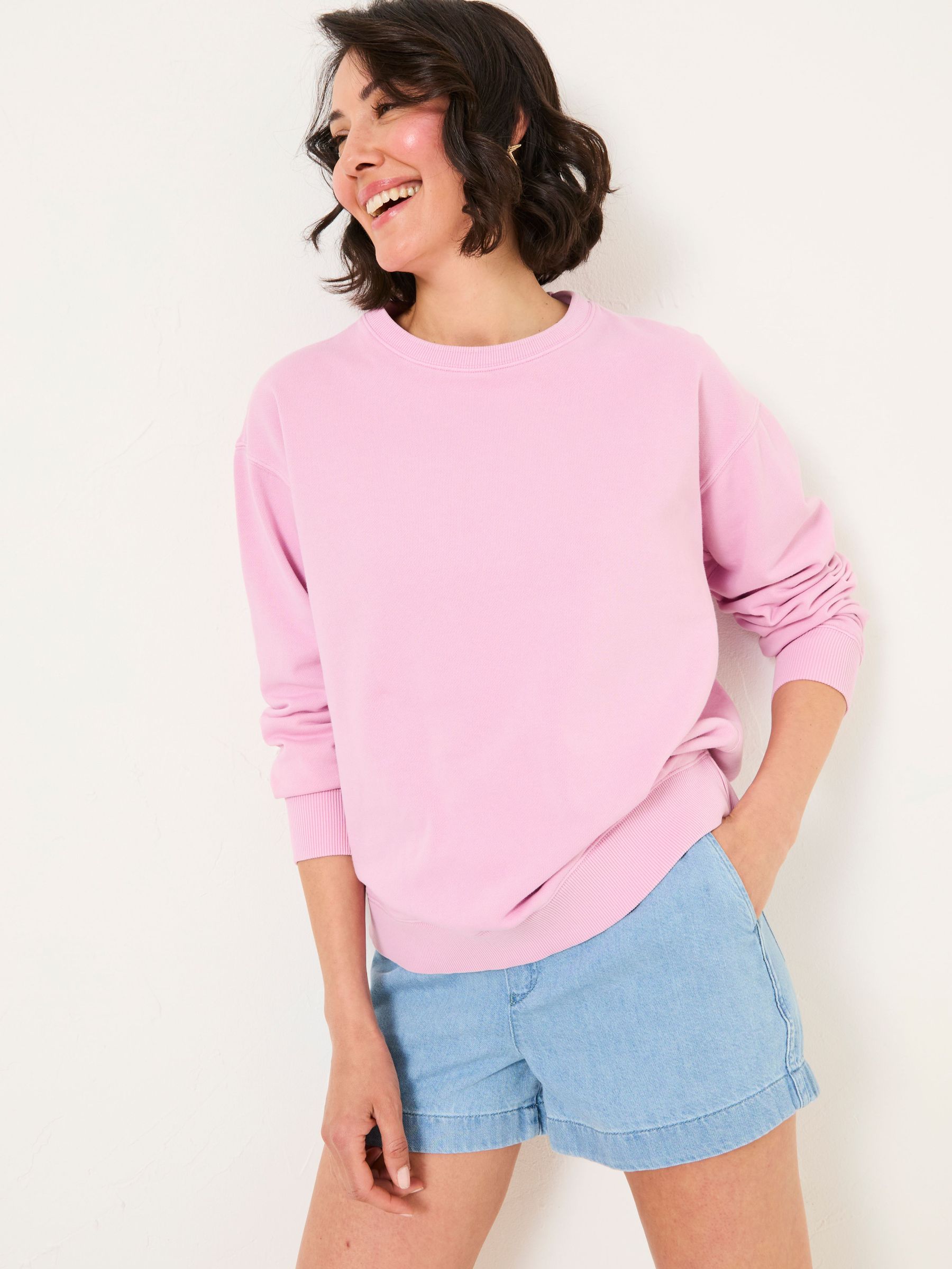 Georgia Light Pink Crew Sweatshirt (AU8620) | €52