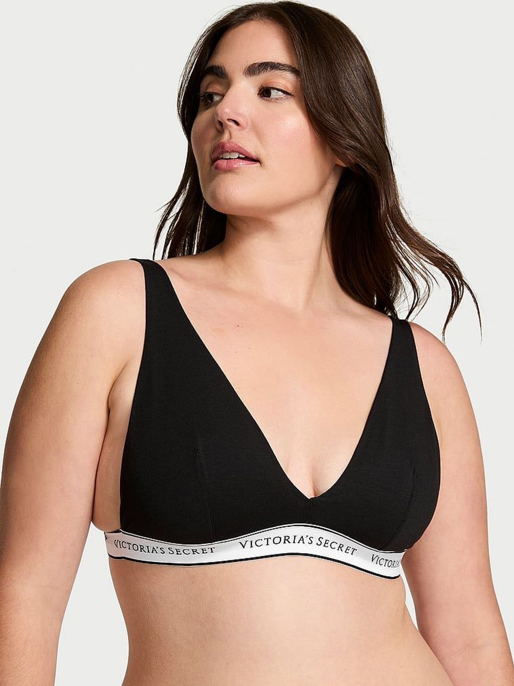 Black/White Logo Bralette (AU9503) | €33