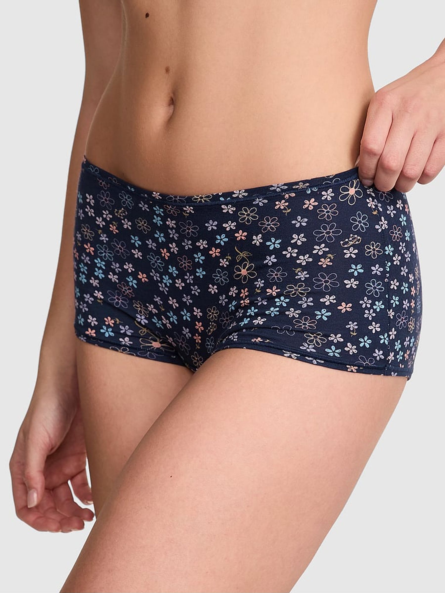 Midnight Navy Blue Cotton Boyshort Knickers (AU9517) | €10.50