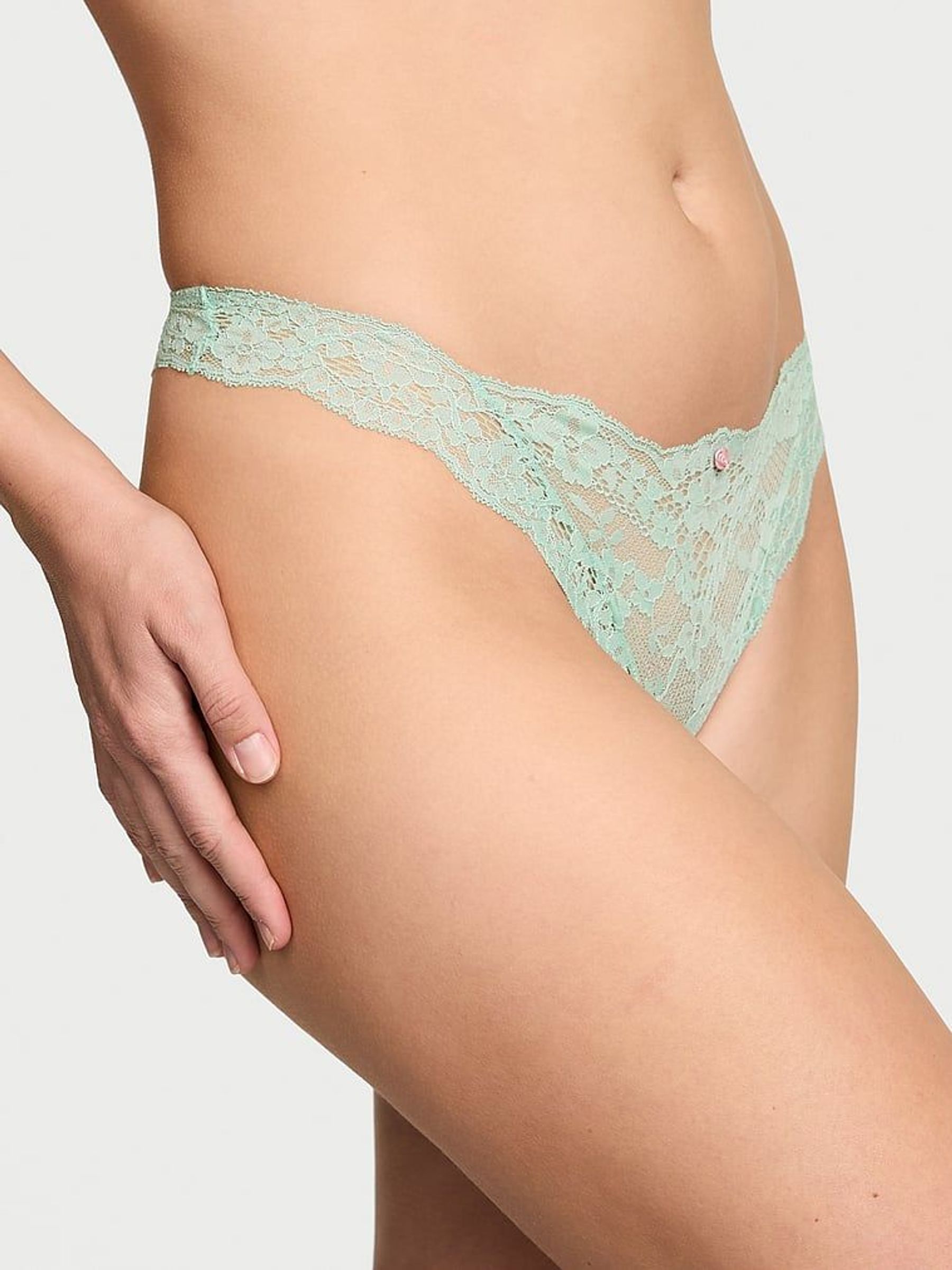 Silent Green Thong Lace Knickers (AU9520) | €15.50