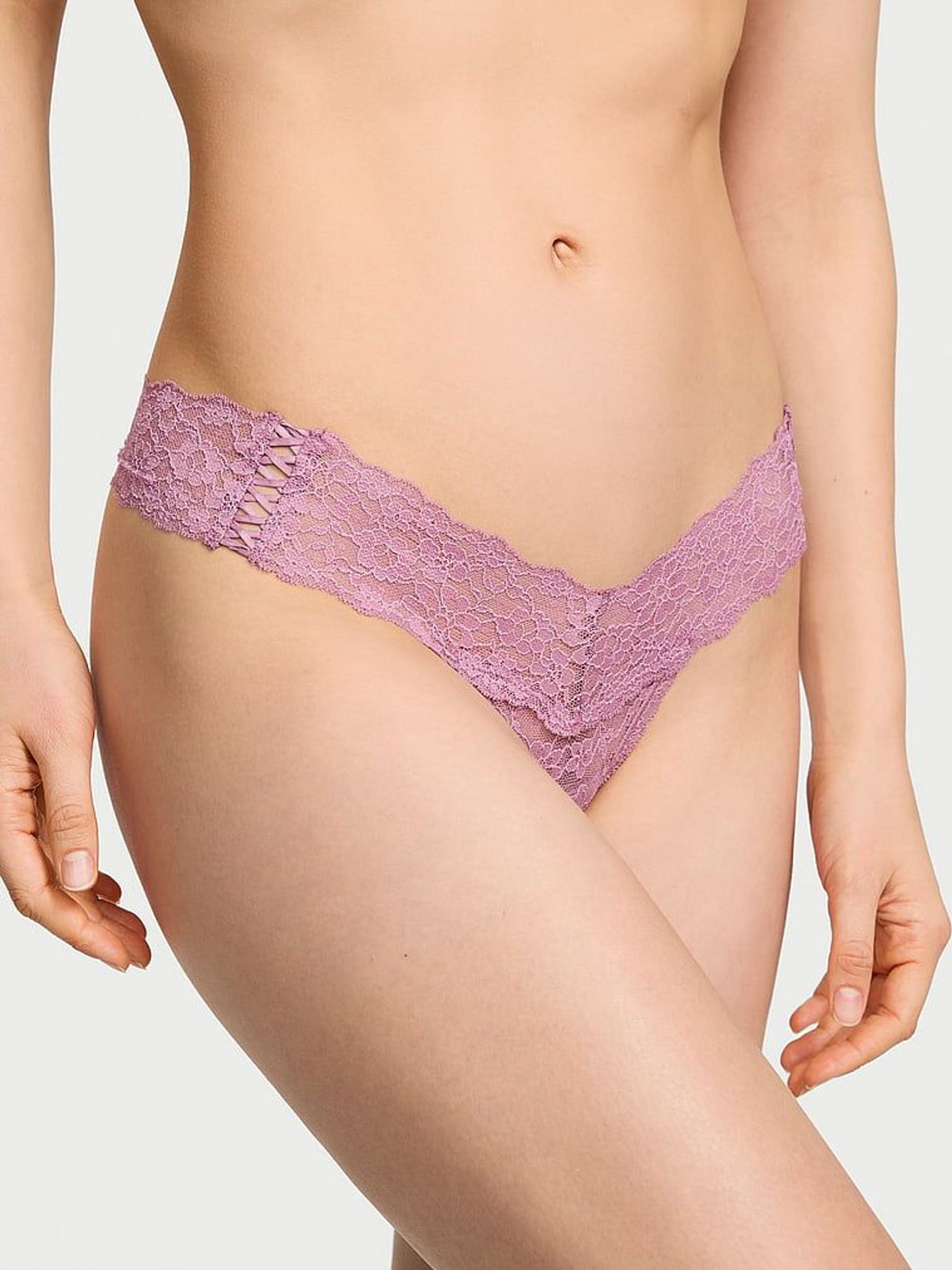 Thistle Purple Thong Knickers (AU9527) | €10.50