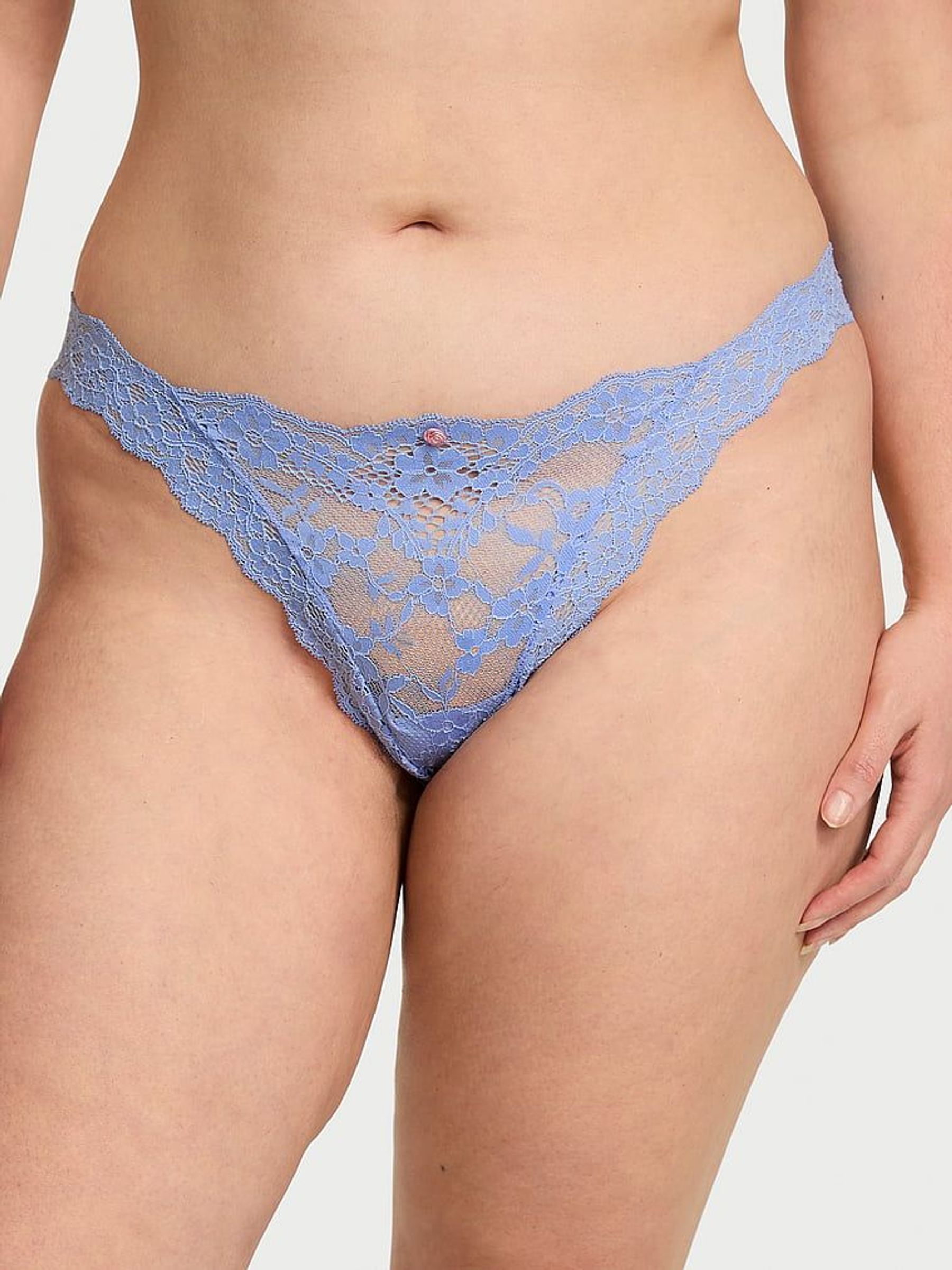 Blue Cameo Brazilian Lace Knickers (AU9554) | €15.50