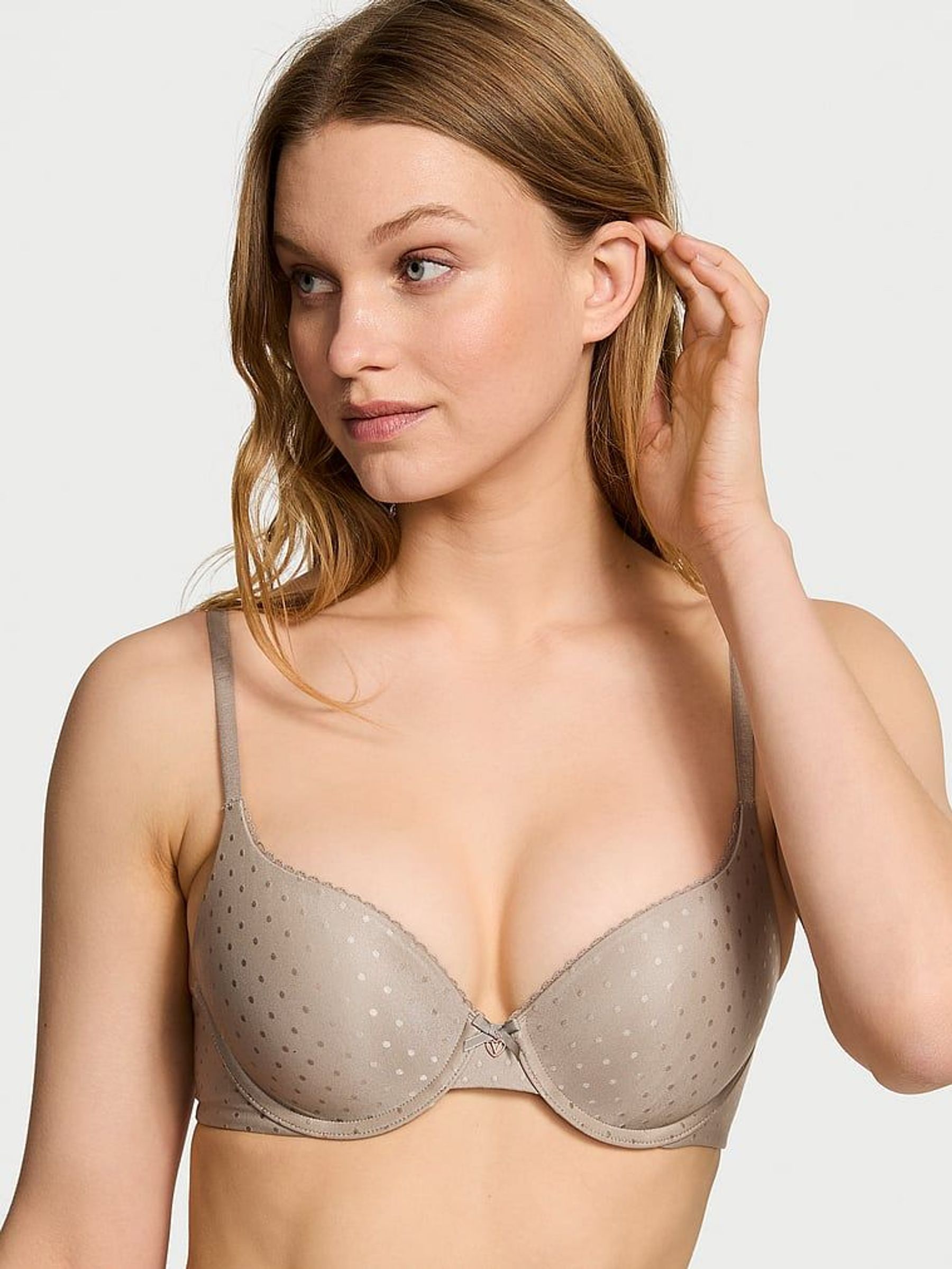 Turtledove Grey Full Cup Push Up Bra (AU9740) | €45