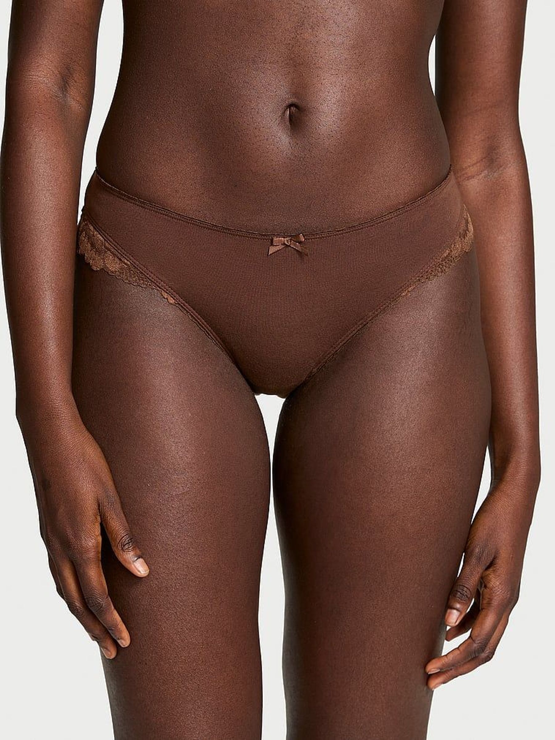 Ganache Nude Bikini Lace Trim Knickers (AV1060) | €10.50