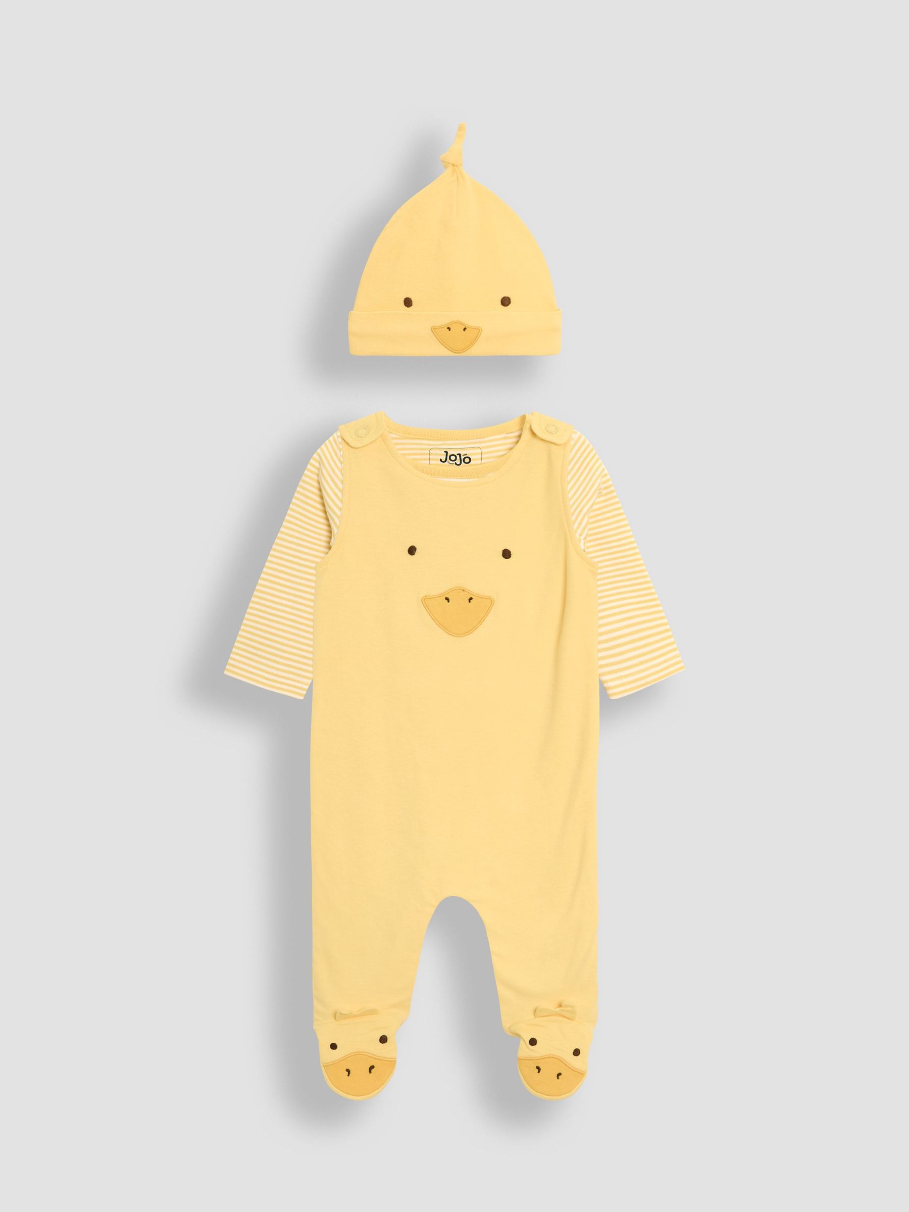 Yellow Footed Dungarees Set 3 Piece (AV1791) | $56